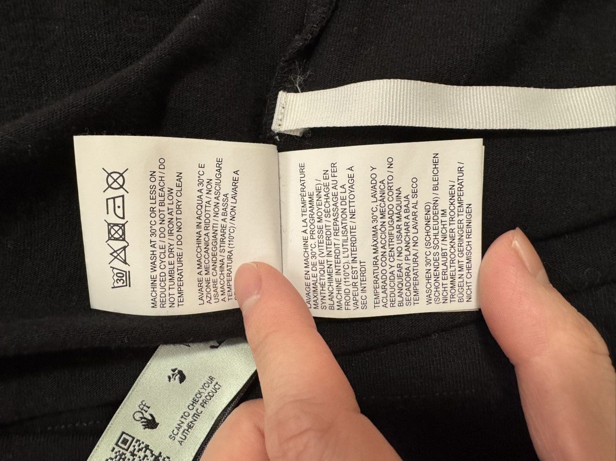Off-White Off white logo and back graphic t shirt Size US XS / EU 42 / 0 - 6 Thumbnail