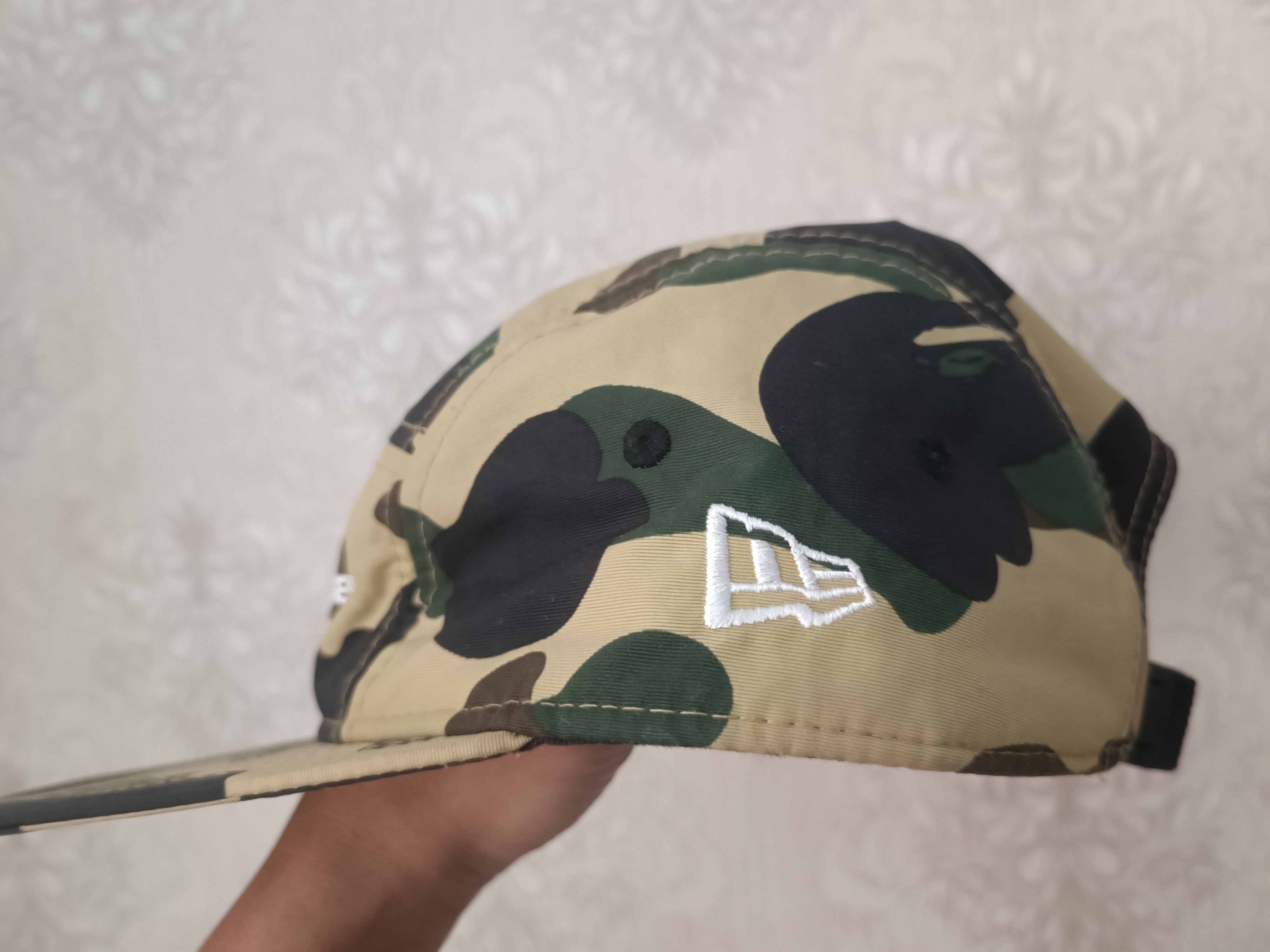 Bape ♦️Yellow Camo Bape X New Era 5 Panel Cap Size ONE SIZE - 6 Thumbnail
