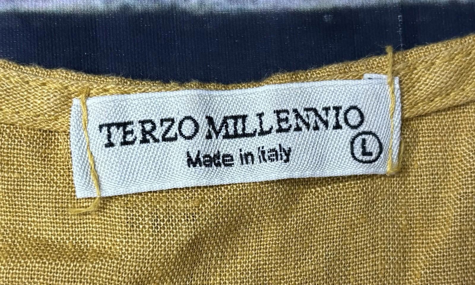 Other Terzo Millennio Top Womens Large Linen Made in Italy Crochet Size L / US 10 / IT 46 - 2 Thumbnail