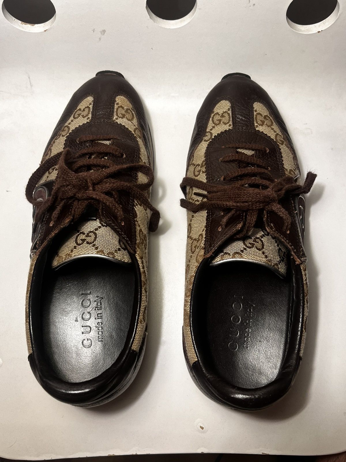 Gucci Gucci GG Logo Low Sneakers Size US 5.5 / EU 38 - 7 Thumbnail