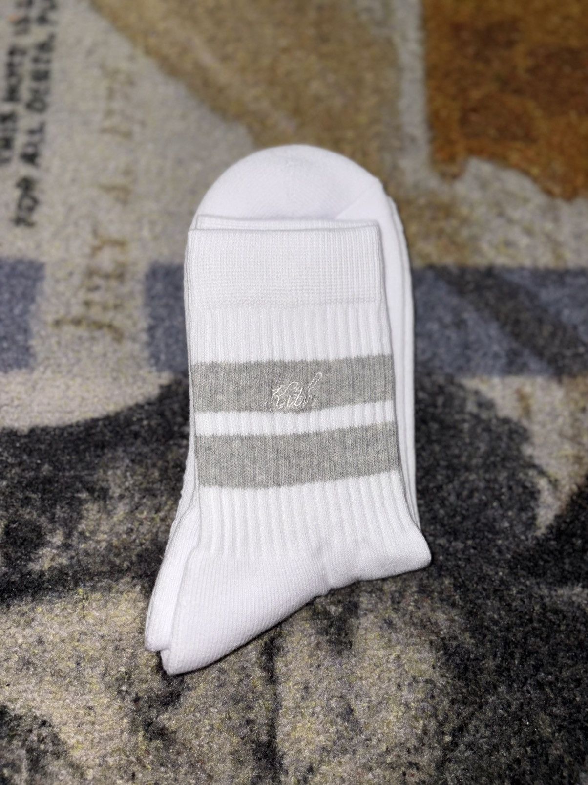 Kith Kith Striped Mid Crew Socks Size ONE SIZE - 1 Thumbnail