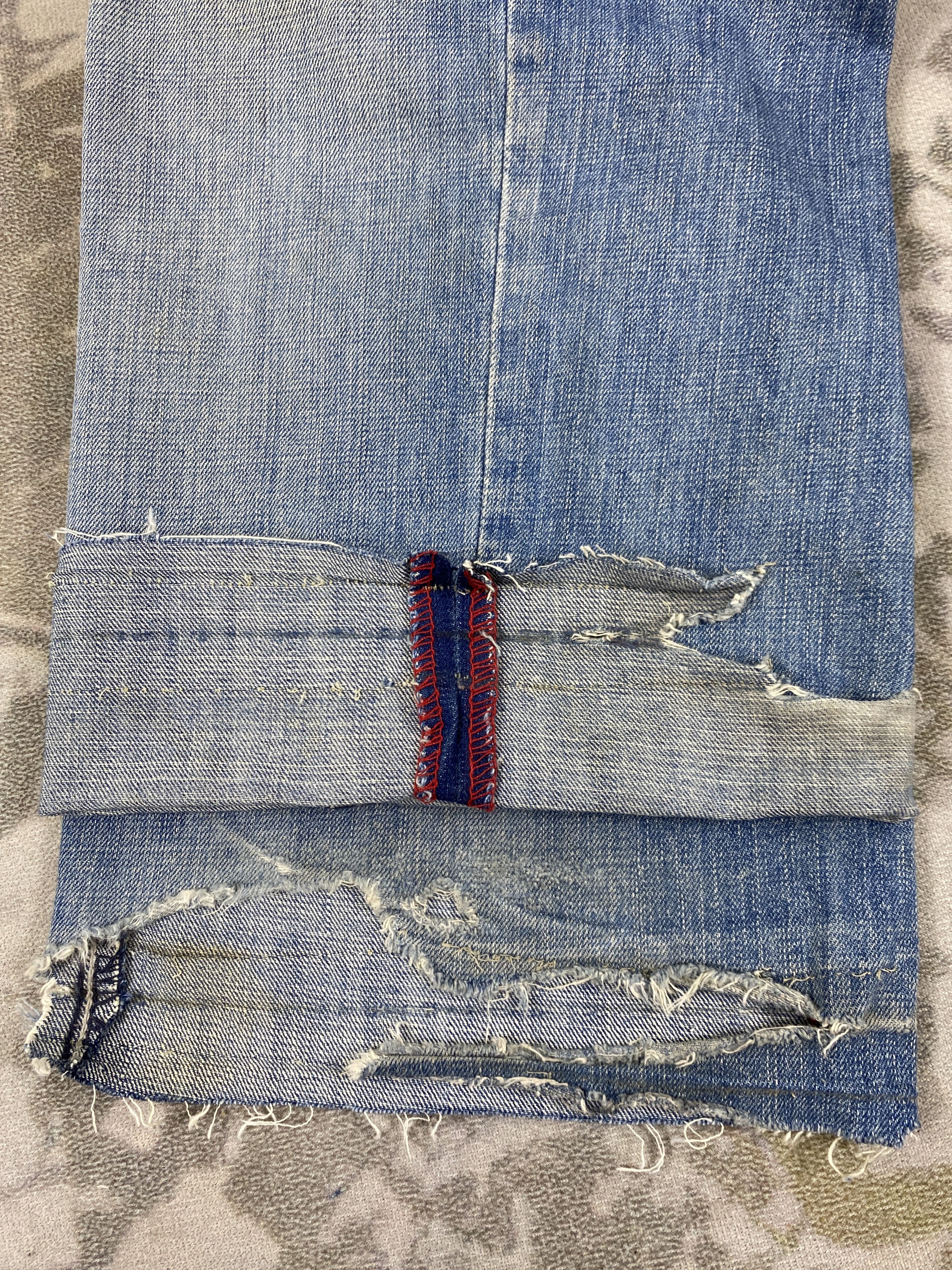 Japanese Brand Vintage Ecko Distressed Baggy Jeans 35x25.5 Denim- JN3892 Size US 35 - 12 Thumbnail
