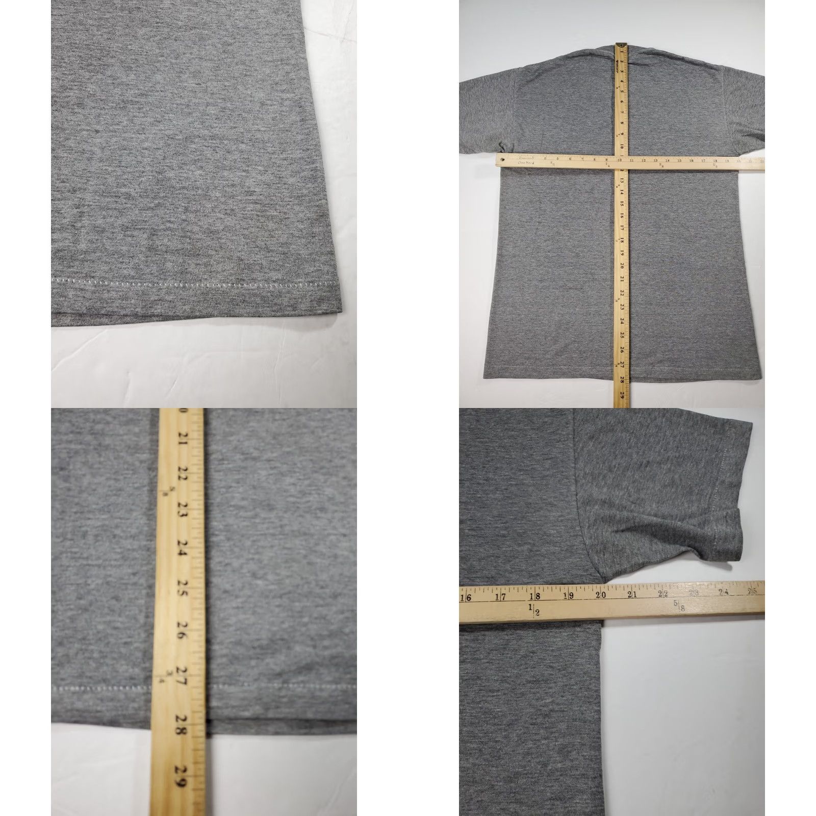 Guess VINTAGE GUESS T SHIRT Mens Gray Short Sleeve Embroidered Logo Distressed 1990s Med/Lrg Size US M / EU 48-50 / 2 - 8 Thumbnail