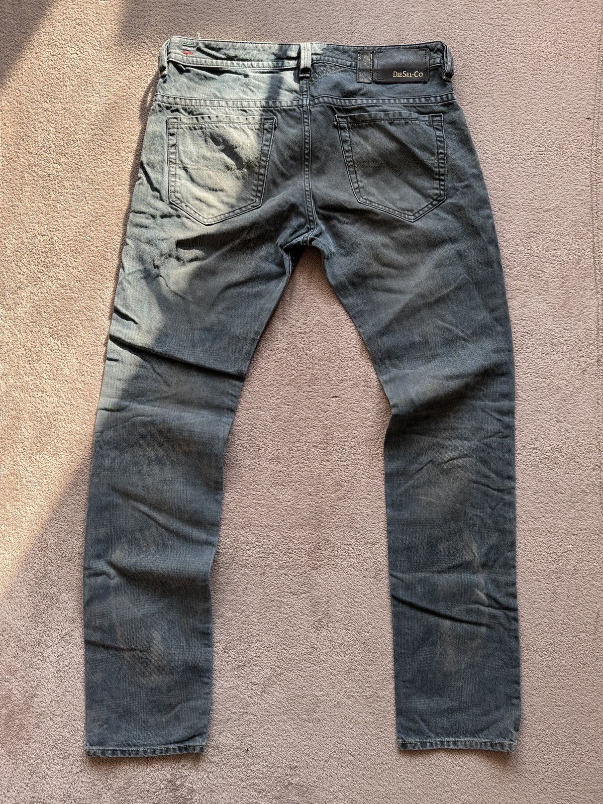 Le Grande Bleu (L.G.B.) Helmut Lang Style Sick Diesel Thavar Dirty Y2K Mudwash Jeans Size US 32 / EU 48 - 4 Thumbnail