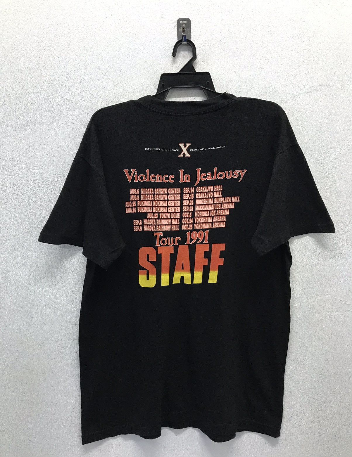 Band Tees × Vintage Vintage Violence In Jealousy Tour 1991 Staff Shirt Size US L / EU 52-54 / 3 - 2 Thumbnail