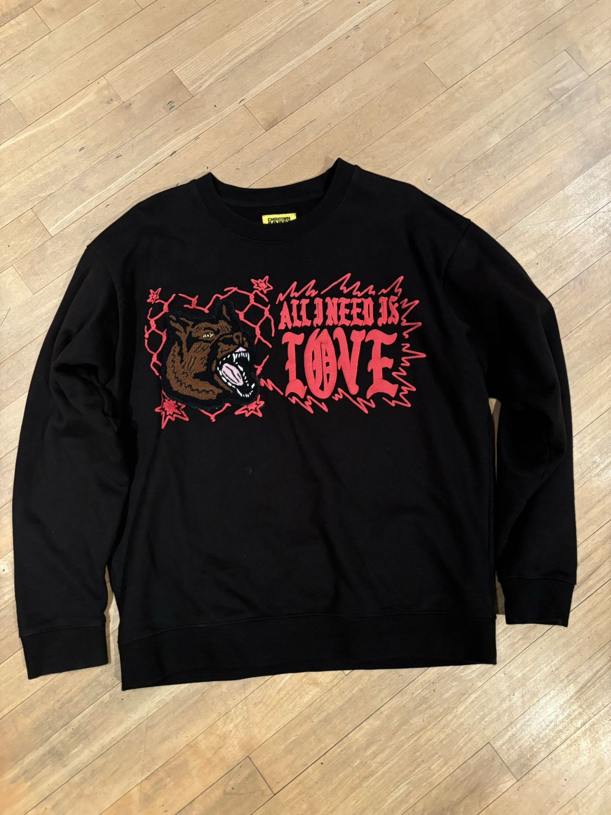 Market Never been released Chinatown market crewneck Size US L / EU 52-54 / 3 - 3 Thumbnail
