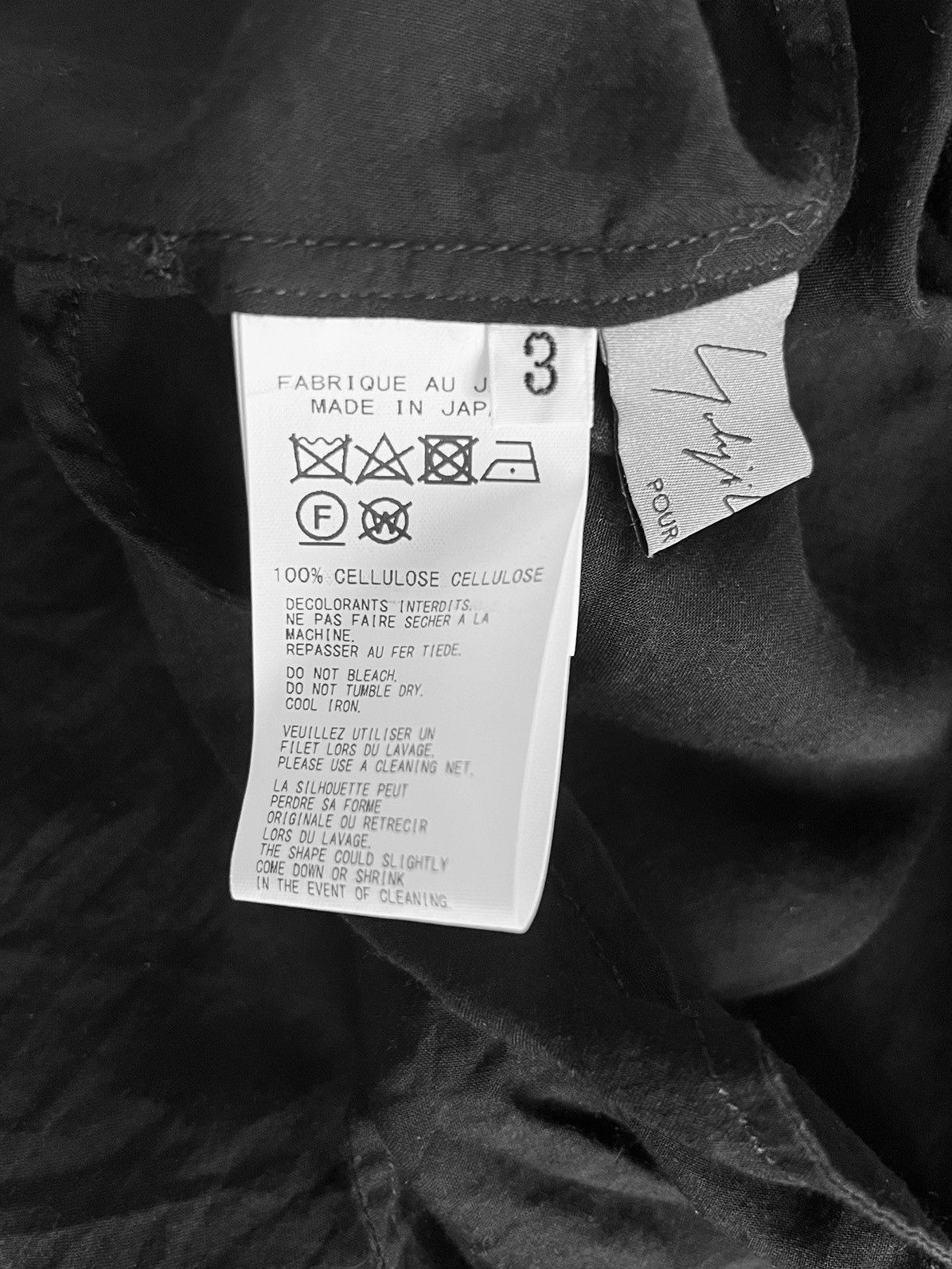 Yohji Yamamoto Yohji Yamamoto Pour Homme - Cellulose Chinese Blouse Size US M / EU 48-50 / 2 - 4 Thumbnail