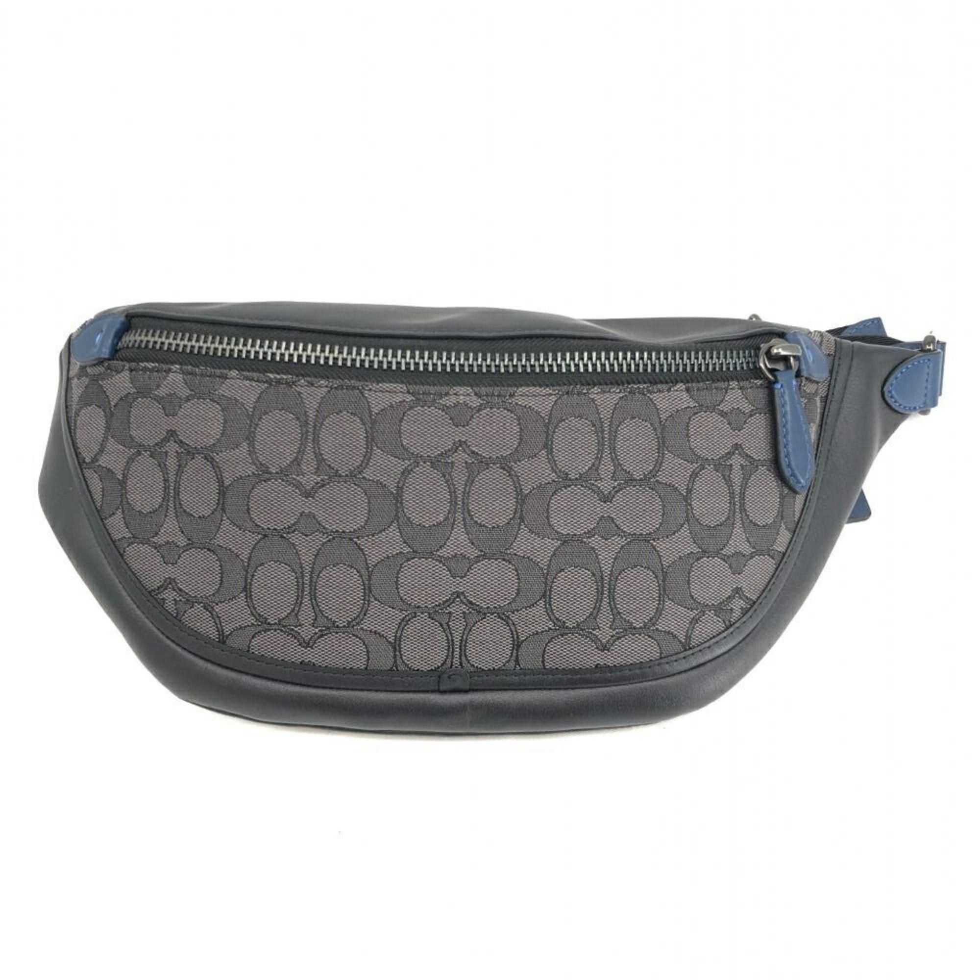 image of Coach Jacquard League Belt Bag Signature Black, Women's
