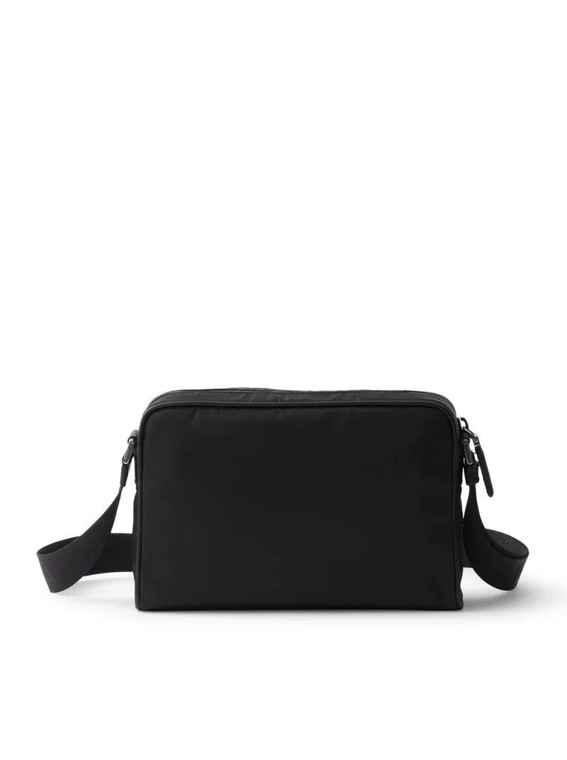 Prada PRADA Black Re-Nylon Saffiano Leather Small Shoulder Bag Size ONE SIZE - 2 Thumbnail