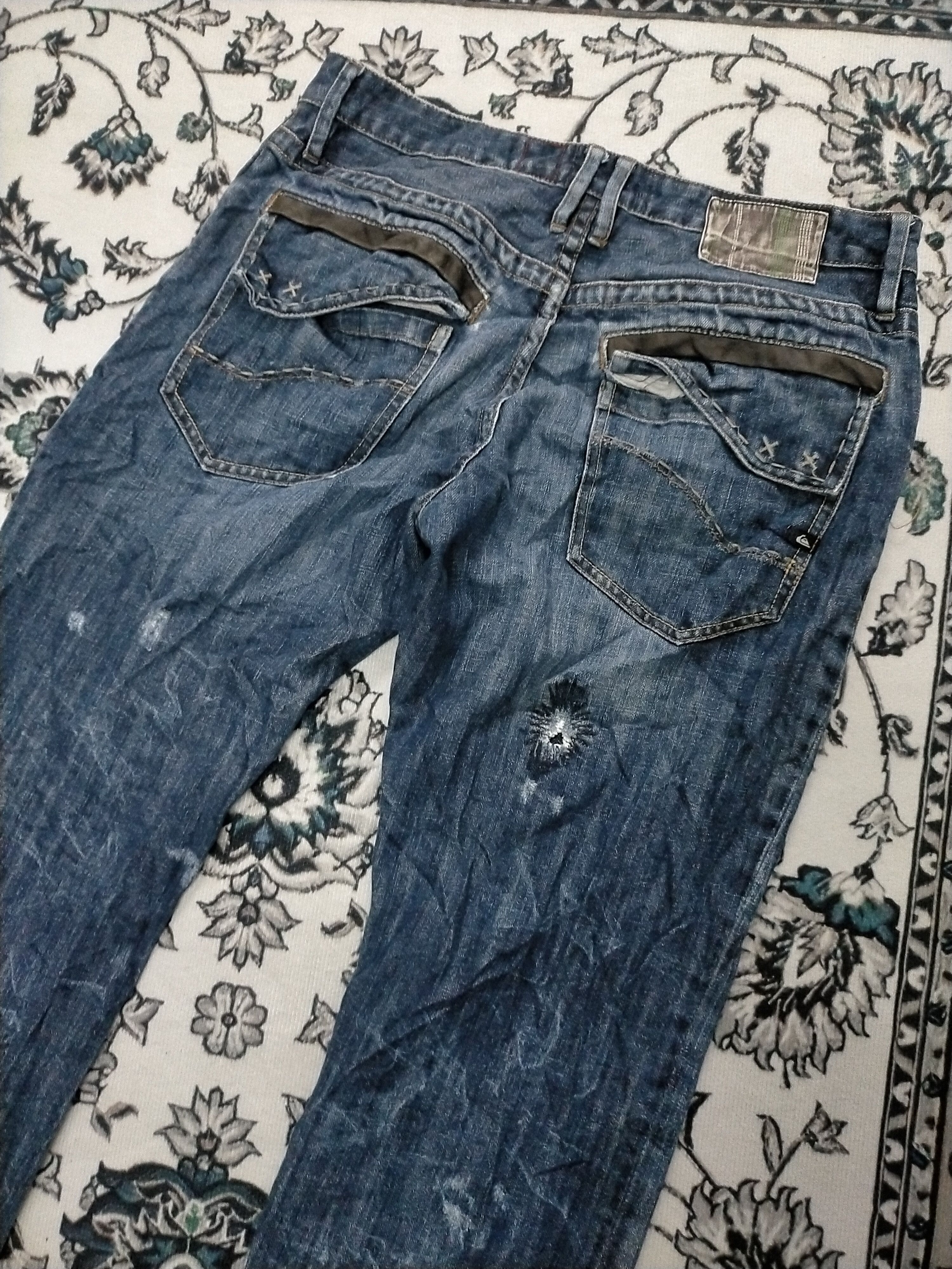 Quiksilver 🔥Limited Edition🔥 Vintage Quicksilver Distressed Rare Jean Size US 32 / EU 48 - 6 Thumbnail