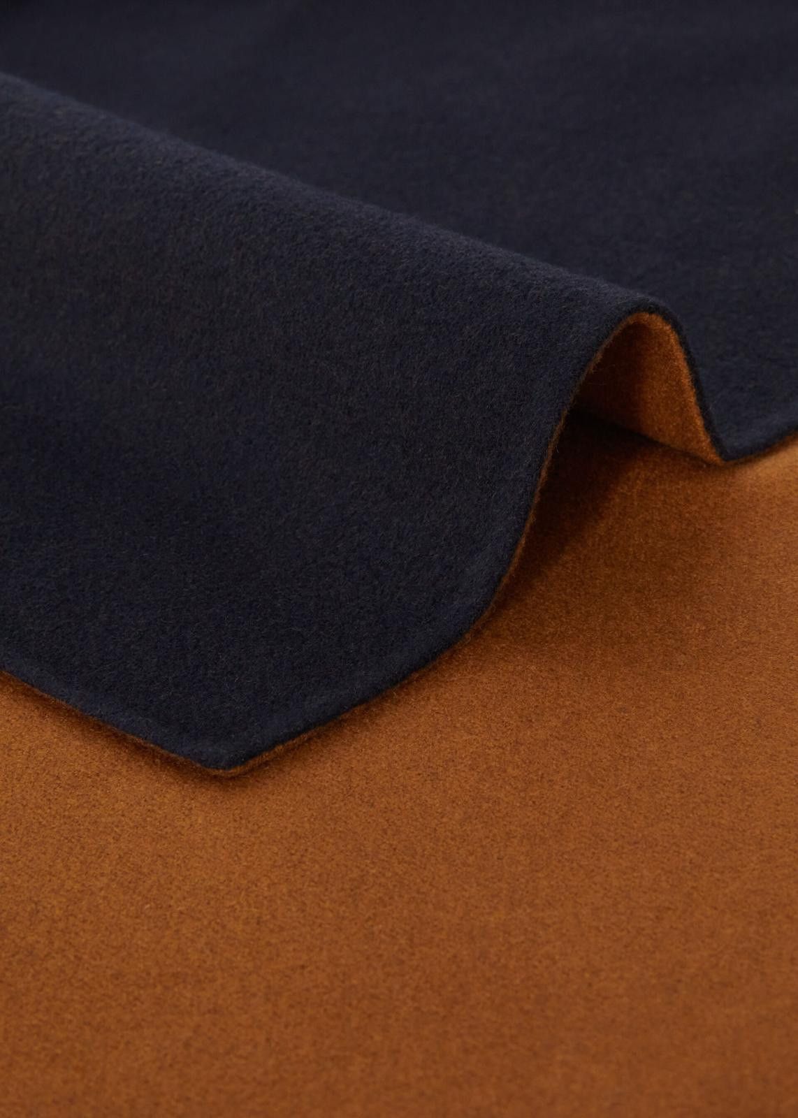 Loro Piana o1srvl11e1124 Size: OS / Double Cashmere Cape in Navy Blue Size ONE SIZE - 3 Thumbnail