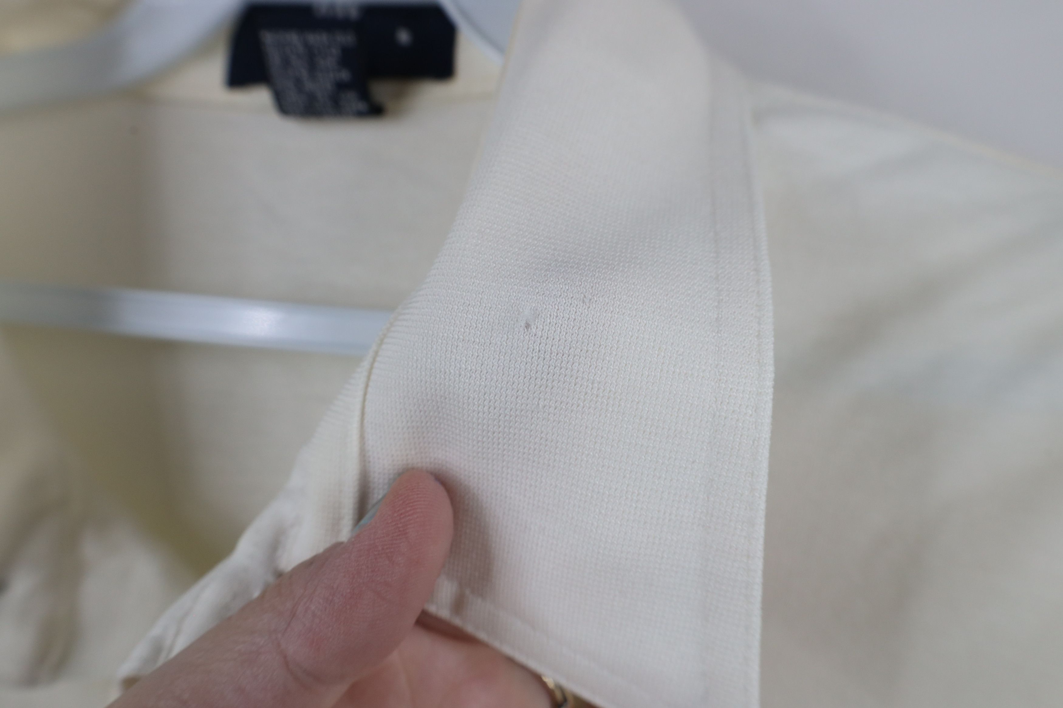 Vintage Vintage 90s Streetwear Collared Pocket Polo Shirt Cream Size US XL / EU 56 / 4 - 5 Thumbnail