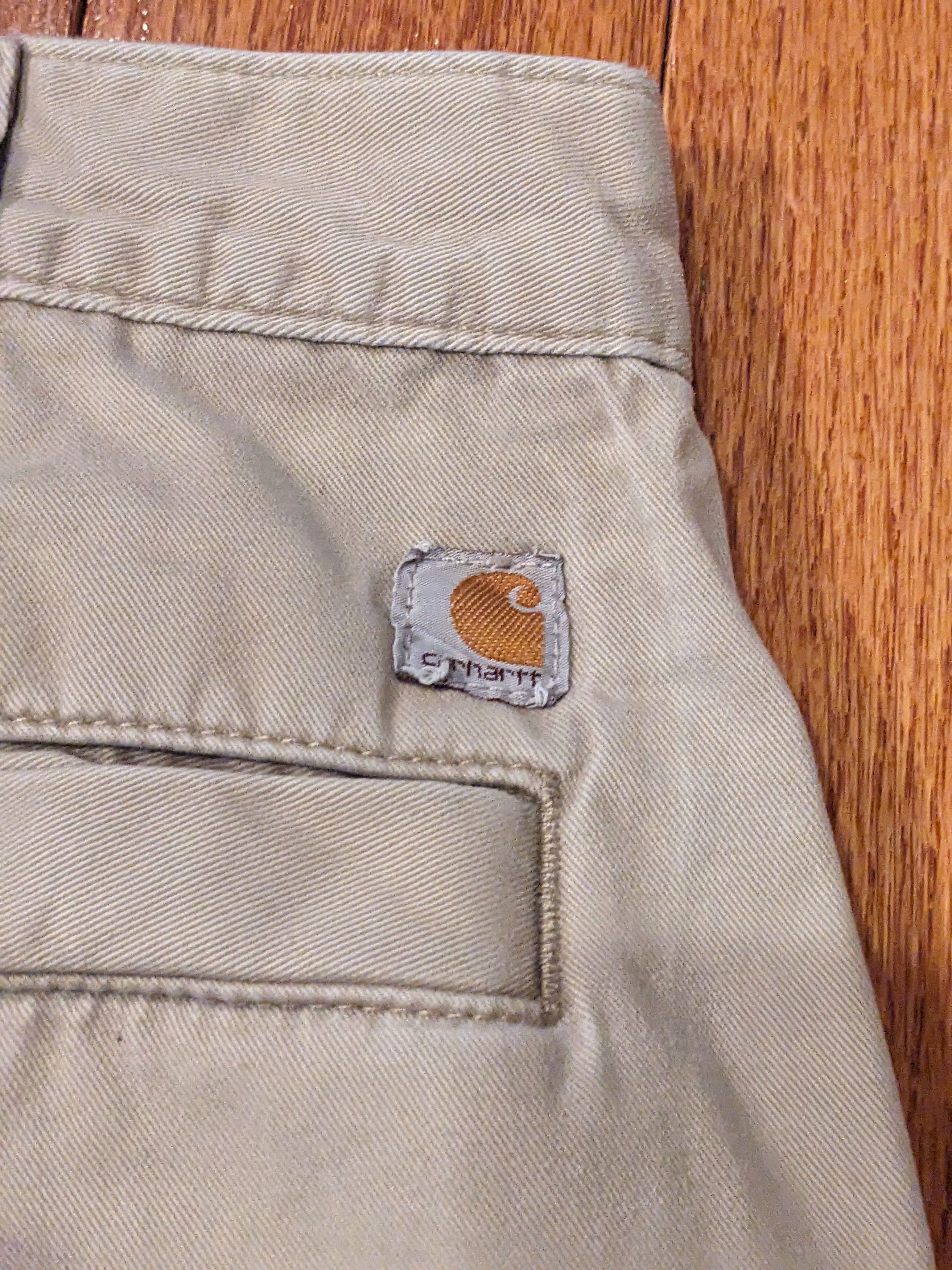 Carhartt × Vintage Vintage Carhartt 36 x 30 Cargo Tan Pants Size US 36 / EU 52 - 2 Thumbnail