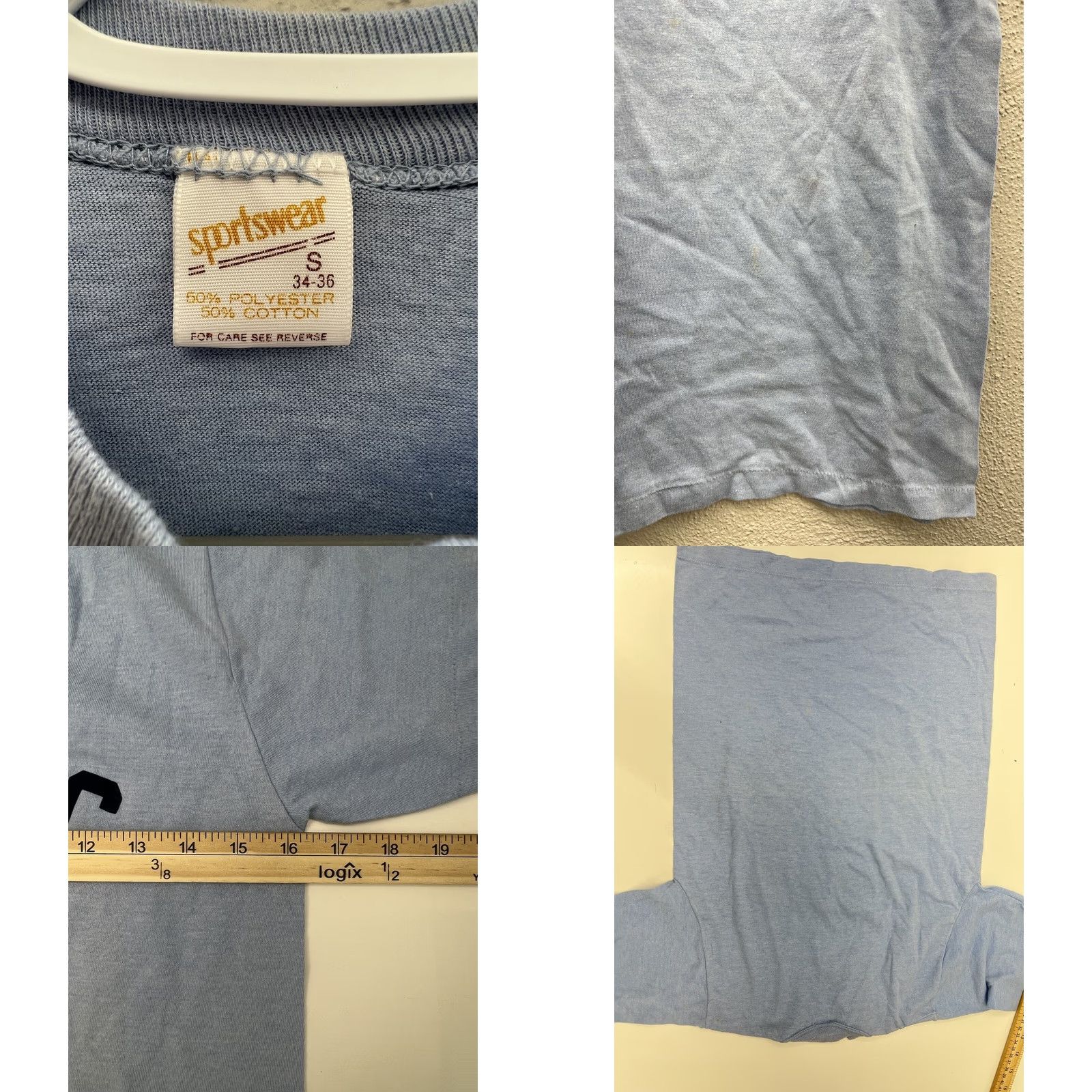 Vintage Womens Sportswear Shirt Size Small Blue Short Sleeve Graphic NYGC Shirt Mens? Size S / US 4 / IT 40 - 8 Thumbnail