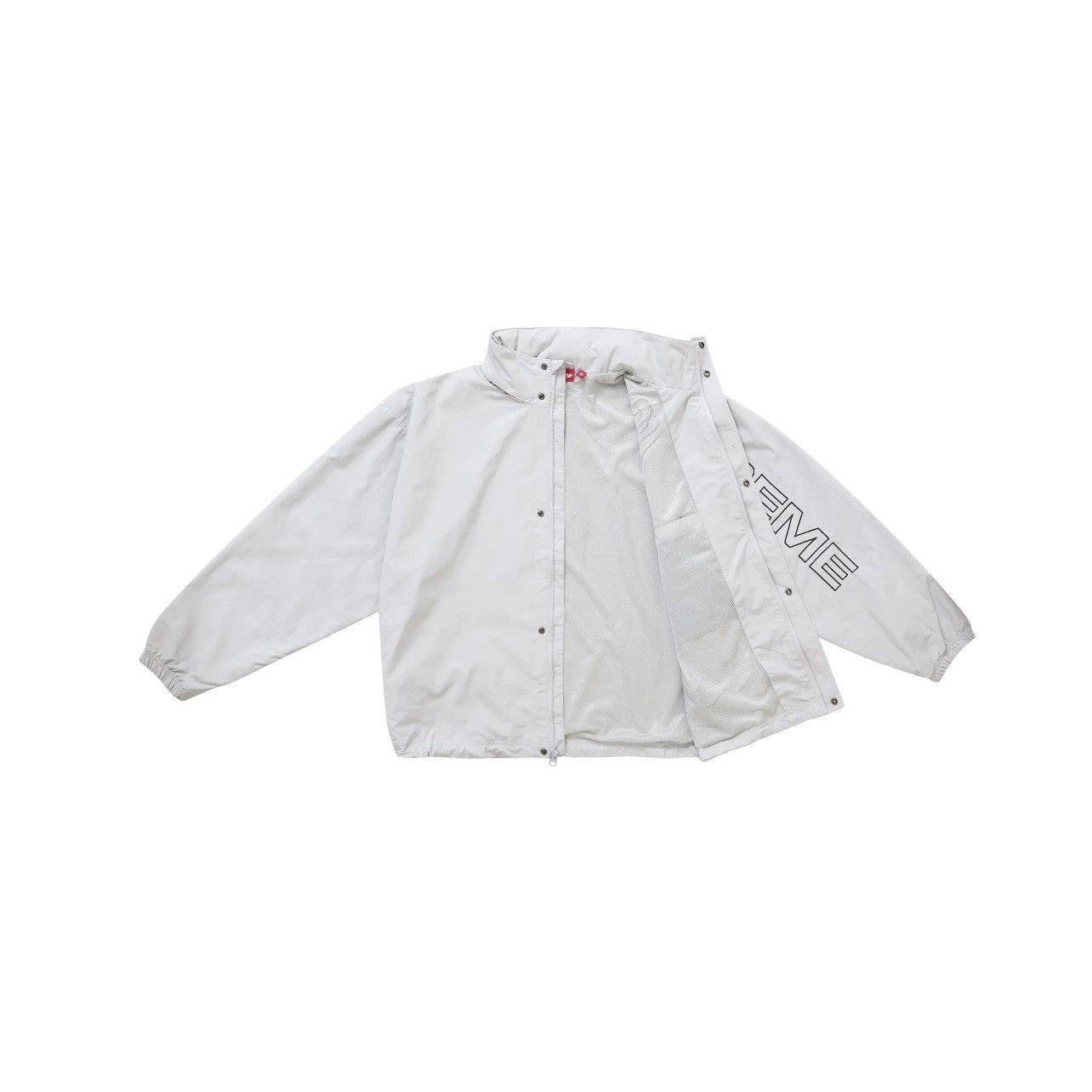 Supreme Supreme Spellout Embroidered Track Jacket Grey Size: XXL Size US XXL / EU 58 / 5 - 3 Thumbnail
