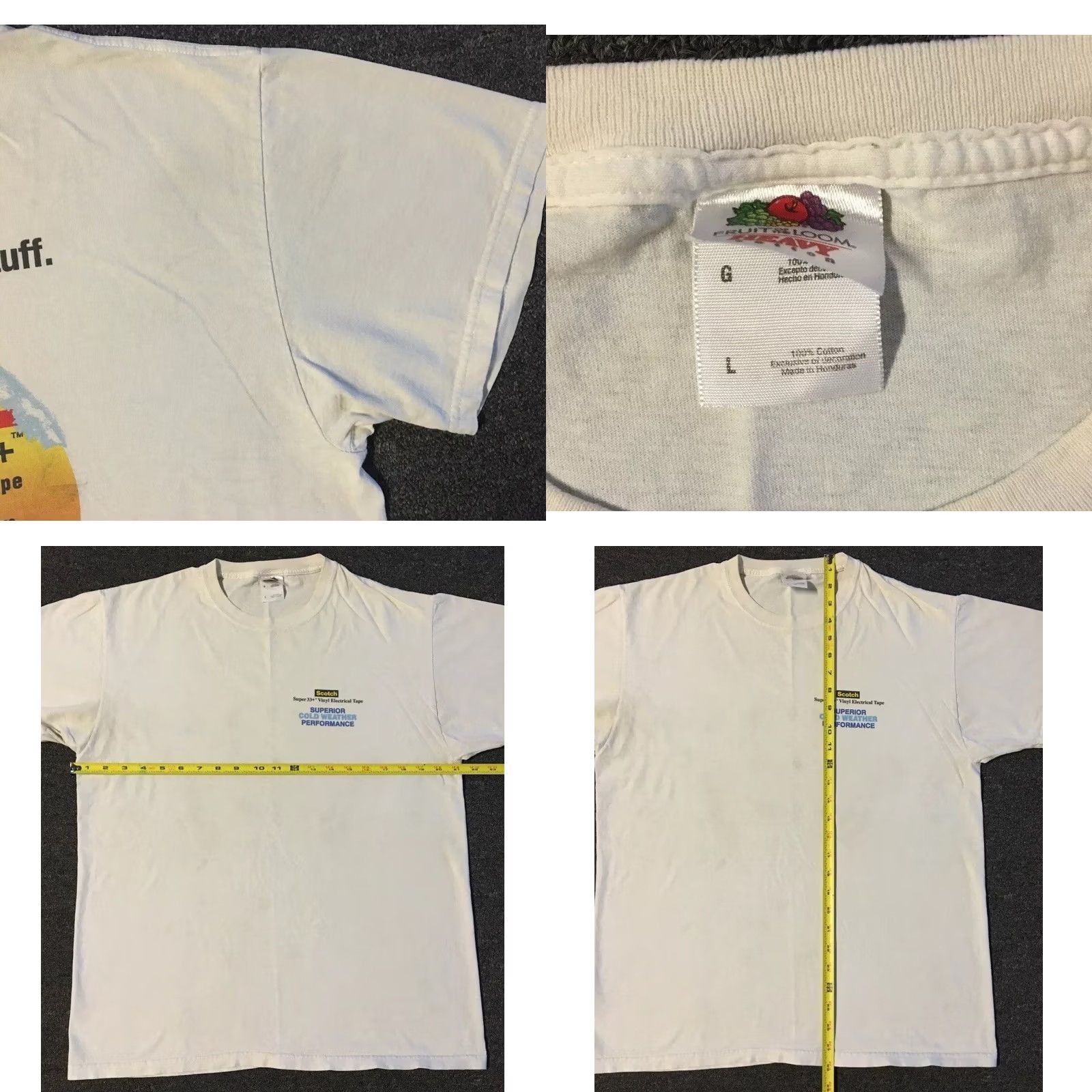 Vintage VINTAGE The Good Stuff Scotch Tape Promo Shirt M White Funny Joke 90s 80s Grunge Y2K Shirt Mens Size US M / EU 48-50 / 2 - 10 Thumbnail
