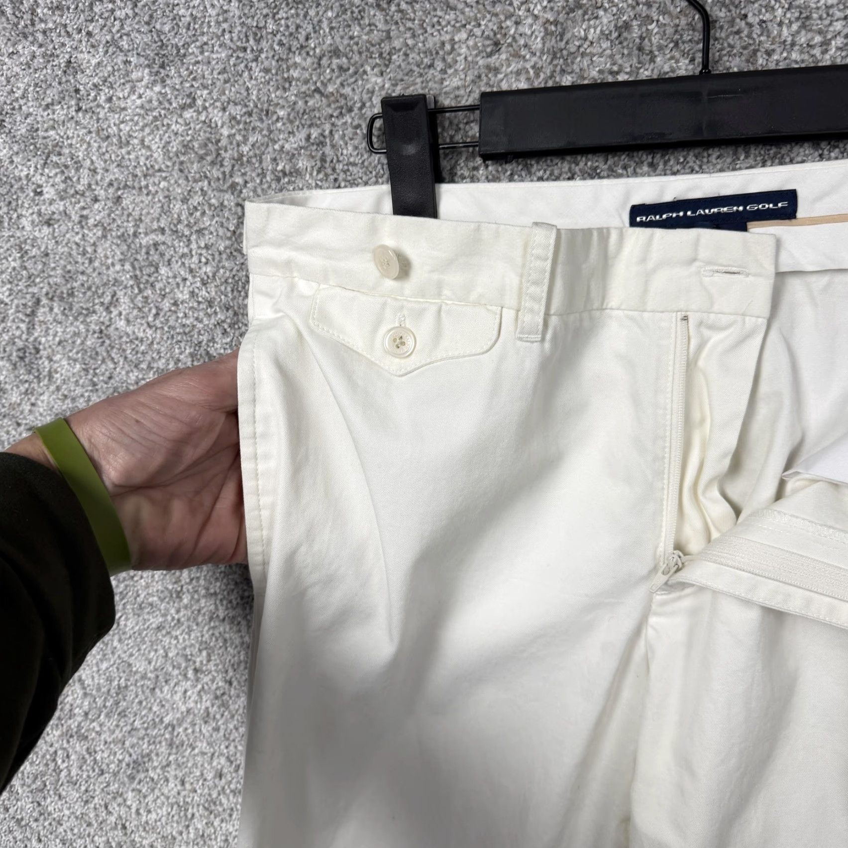 Ralph Lauren Ralph Lauren Golf Pants Womens 8 Chino White Cotton Twill Cuffed Pockets Adjustable Waist 32x29 Slim Casual Preppy Size 30" / US 8 / IT 44 - 7 Thumbnail