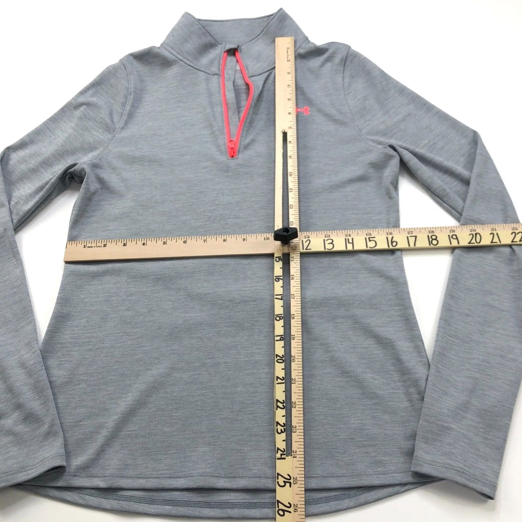 Under Armour Under Armour HeatGear Pullover 1/4 Zip Long Sleeve Running Women's M Gray Size M / US 6-8 / IT 42-44 - 3 Thumbnail