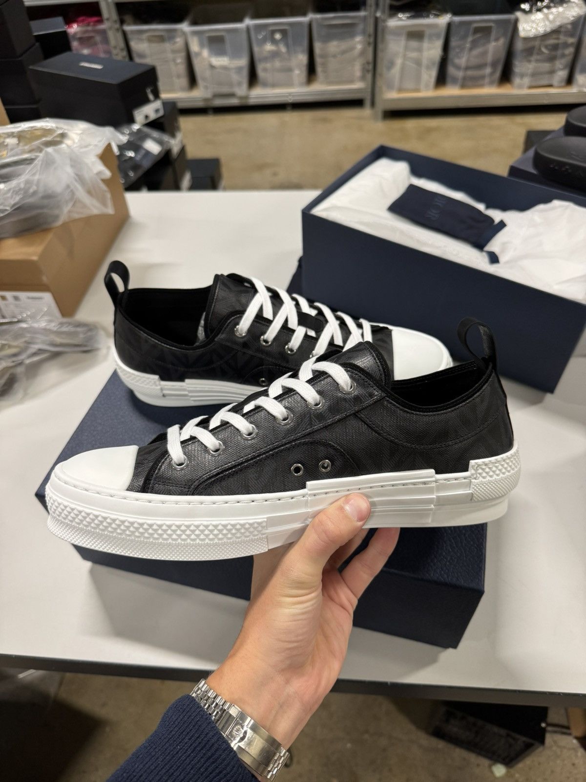 Dior Dior B23 Diamond Low Sneaker NEW Size US 9 / EU 42 - 4 Thumbnail