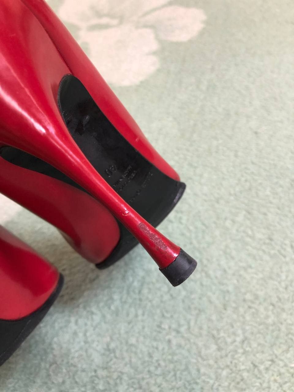 Dolce & Gabbana Dolce & Gabbana Red Patent Leather Pointed-Toe Heels Size US 10 / IT 40 - 8 Thumbnail