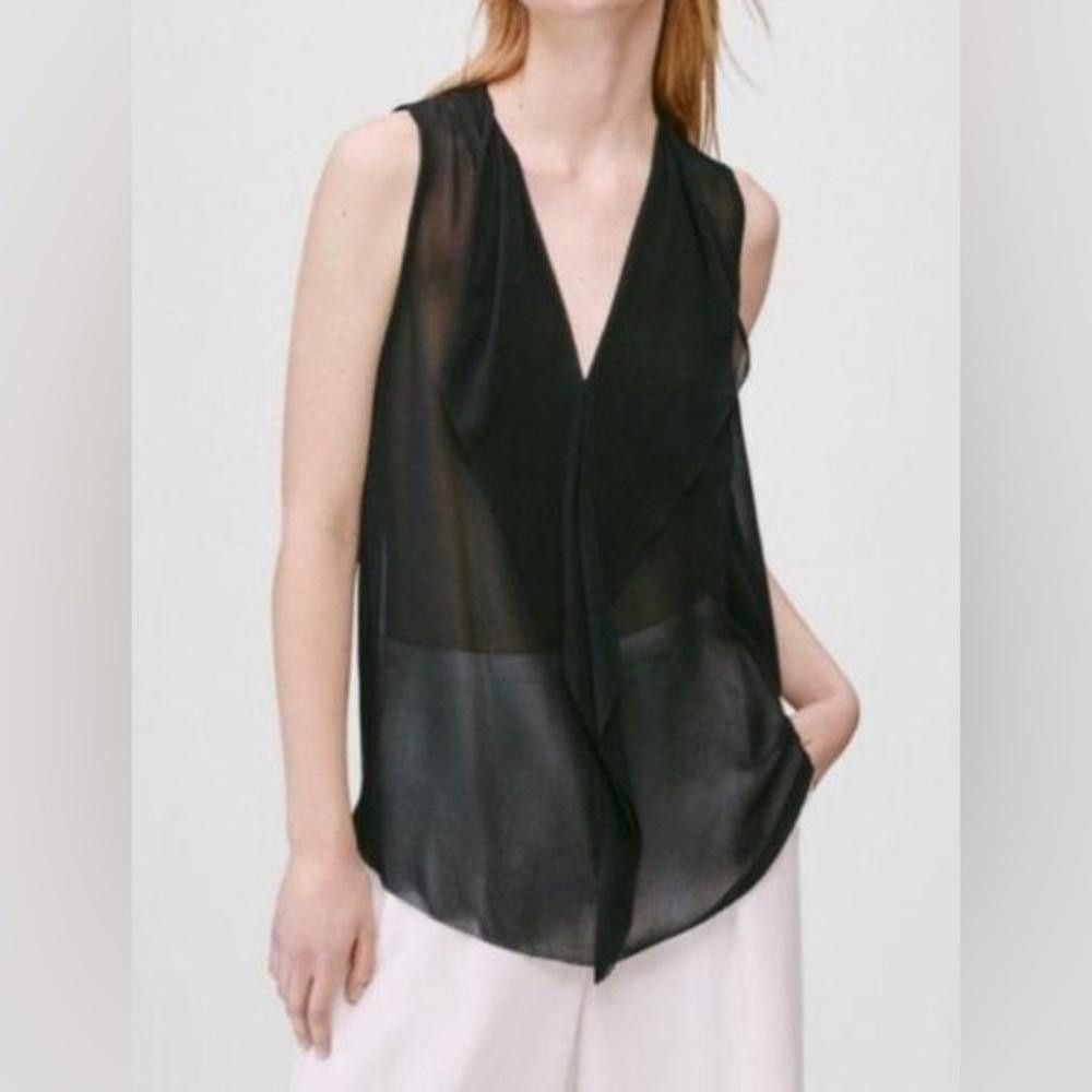 Michael Kors Michael Kors l Sheer Front Drape Blouse XS Size XS / US 0-2 / IT 36-38 - 9 Thumbnail