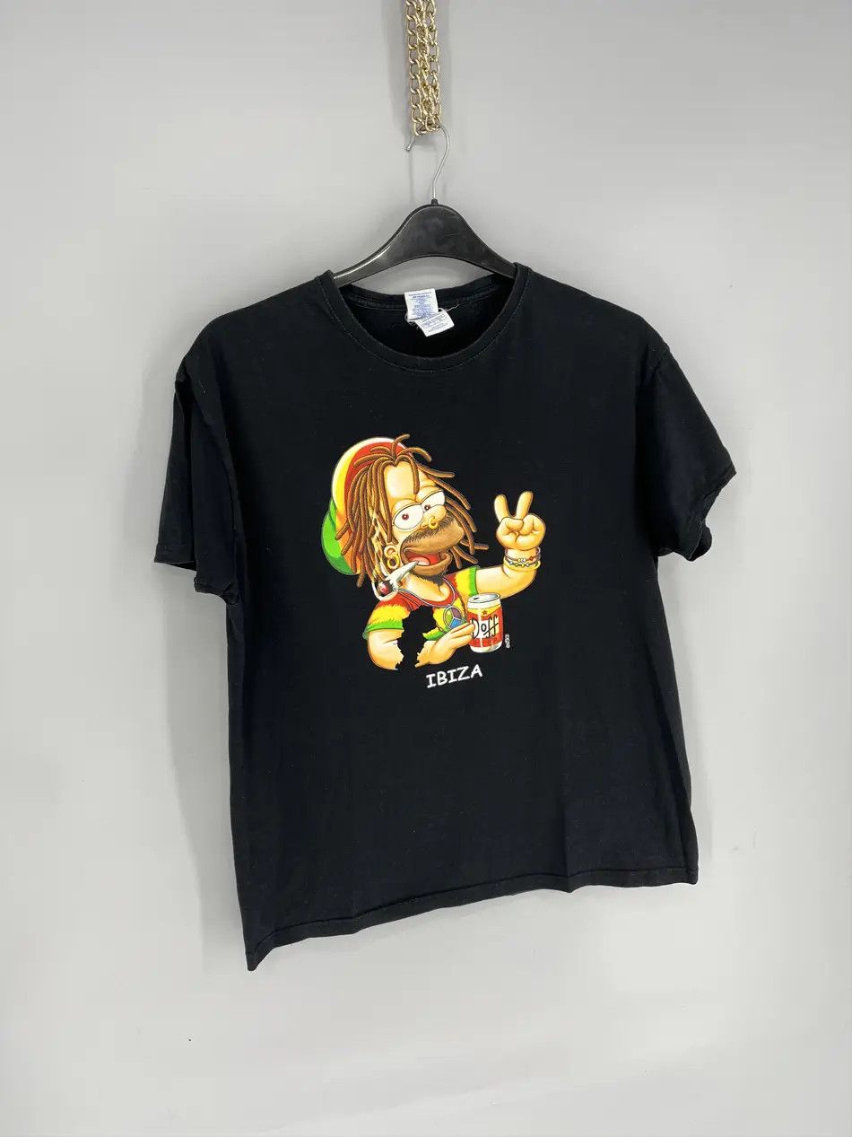 Bob Marley Vintage Y2K Homer Bob Marley The Simpsons T-Shirts Size US L / EU 52-54 / 3 - 2 Thumbnail