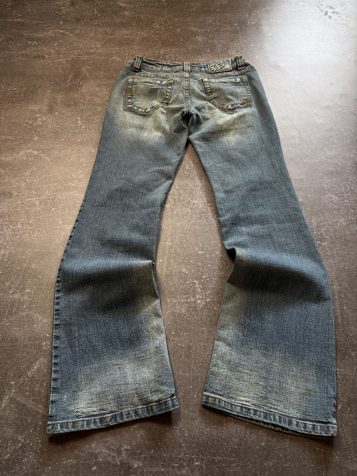 y2k vintage flared fade style jeans if six was nine style