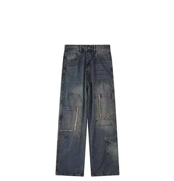 VIBE Vintage multi-pocket washed distressed baggy jeans Size US 30 / EU 46 - 7 Thumbnail