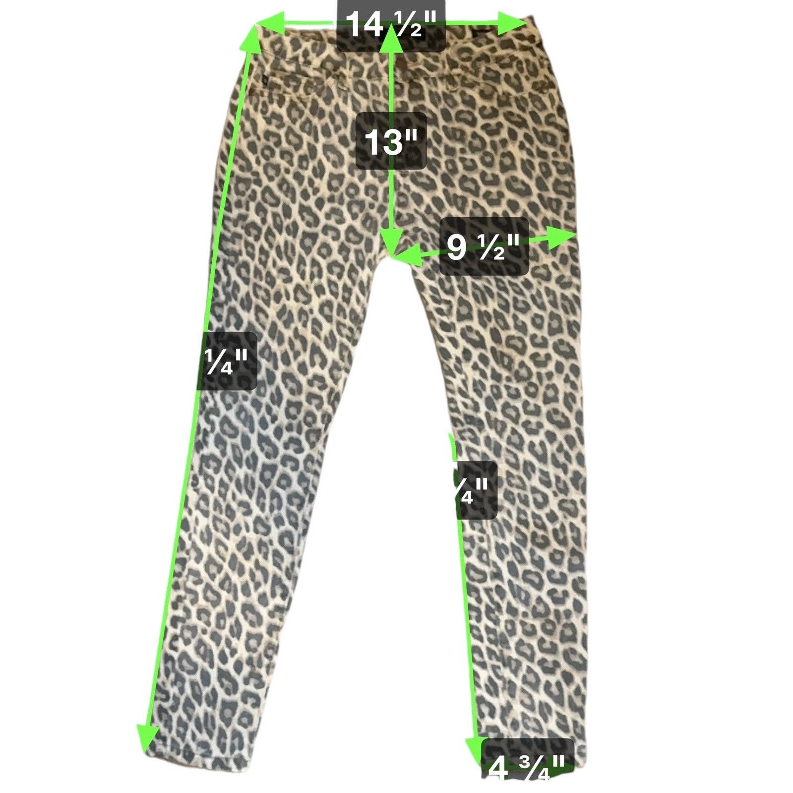 Judy Blue Judy Blue Jeans Size 7/28 Leopard Print Skinny Stretch Denim Size 28" / US 6 / IT 42 - 11 Thumbnail