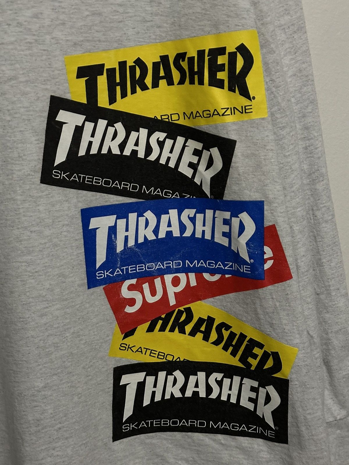 Supreme × Thrasher Supreme Thrasher Multi Logo L/S Tee Size US L / EU 52-54 / 3 - 2 Thumbnail