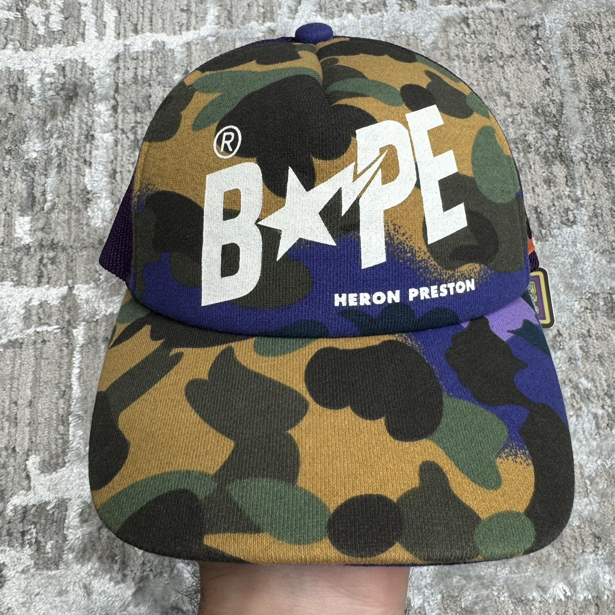 Bape × Heron Preston Bape x Heron Preston Mesh Cap | Grailed