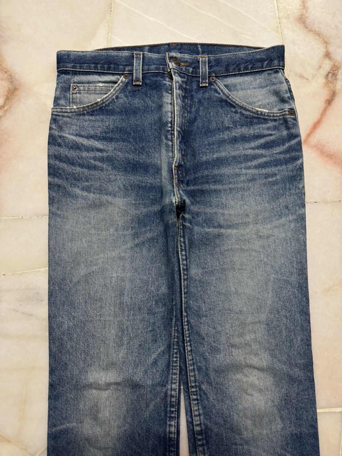 Levi's 💥INSANE💥VINTAGE Y2K LEVIS SAND WASHED DISTRESSED ORANGE TAB Size US 29 - 6 Thumbnail
