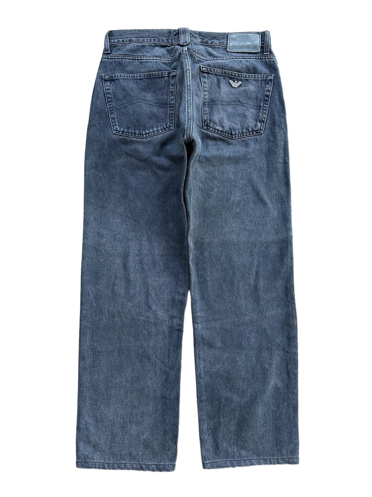 Giorgio Armani Giorgio Armani Washed Grey Relaxed Denim Jeans Size US 31 - 6 Thumbnail