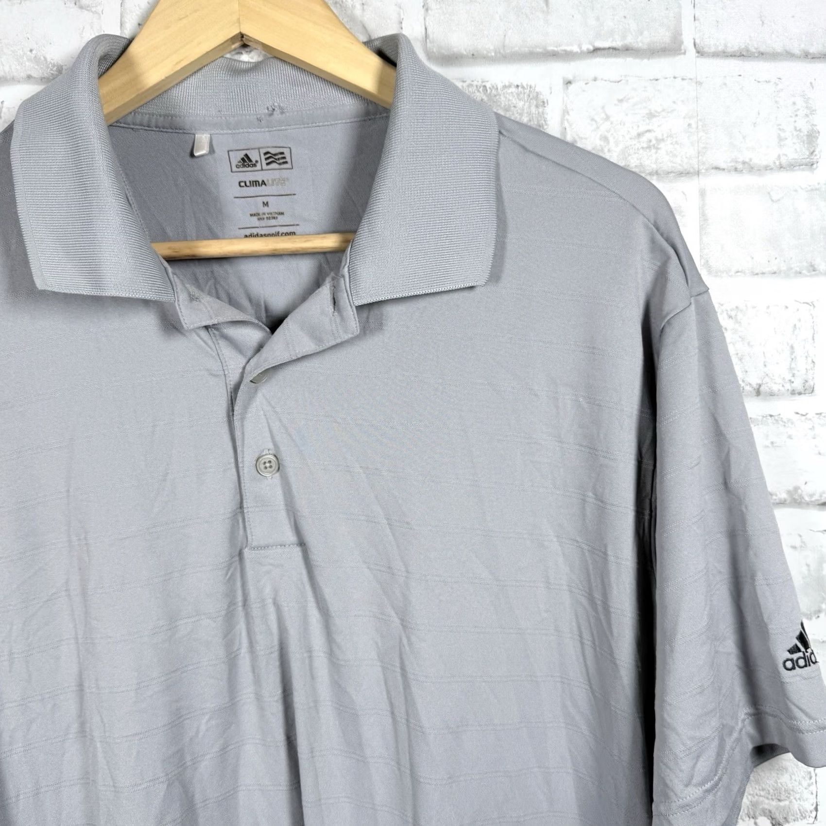 Adidas 2. Keywords: Includes "Adidas Climalite," "Gray," and "Polo Shirt" – highly relevant Size US M / EU 48-50 / 2 - 2 Thumbnail