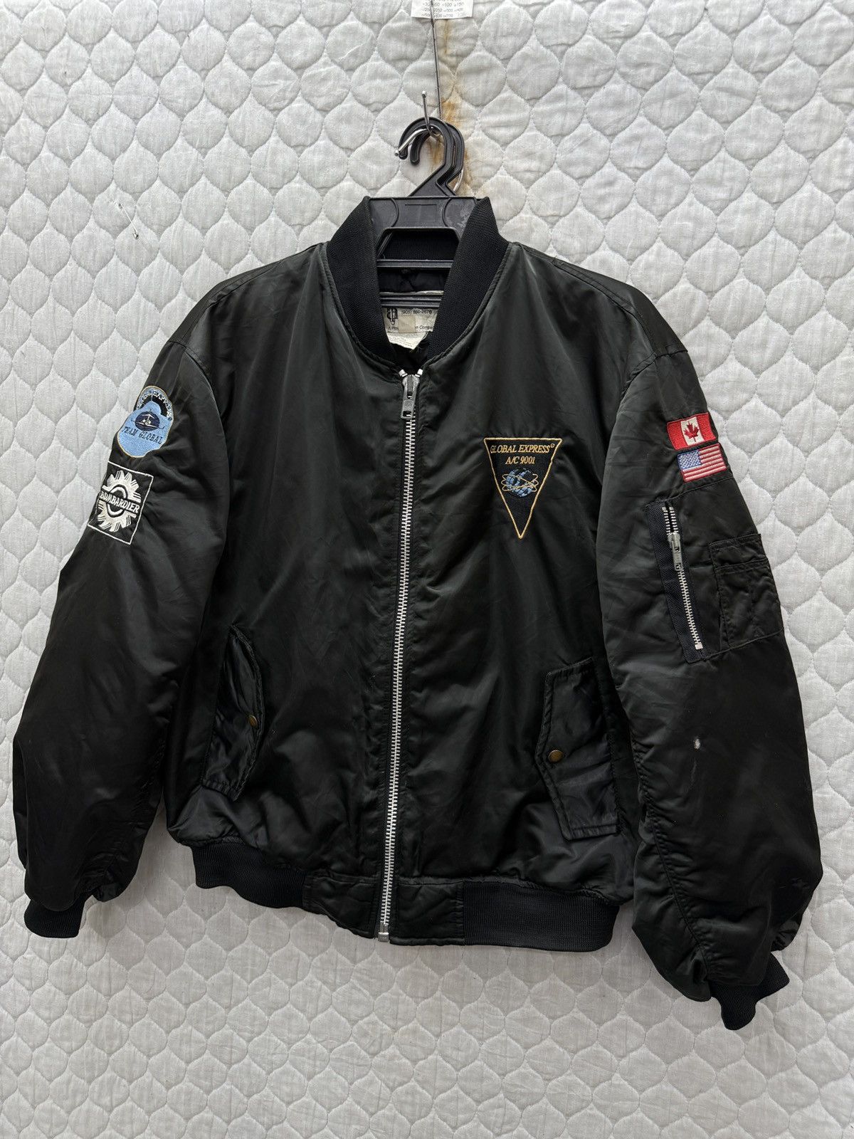 Vintage 🔥🔥🔥STEALS VINTAGE ADD IMPACT GLOBAL EXPRESS BOMBER JACKET Size US M / EU 48-50 / 2 - 4 Thumbnail