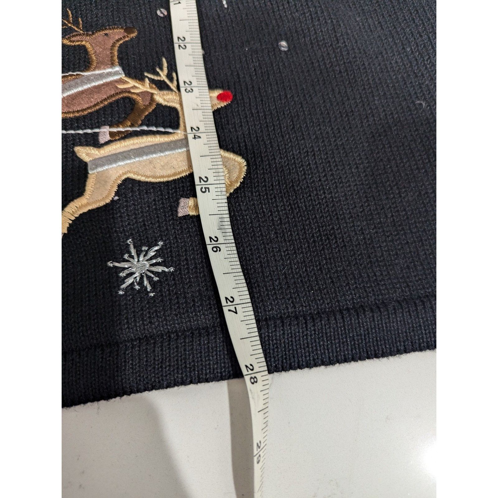 Other CHRISTOPHER & BANKS Ugly Sweater Vest Sz 1X Christmas Animal Size XL / US 12-14 / IT 48-50 - 5 Thumbnail