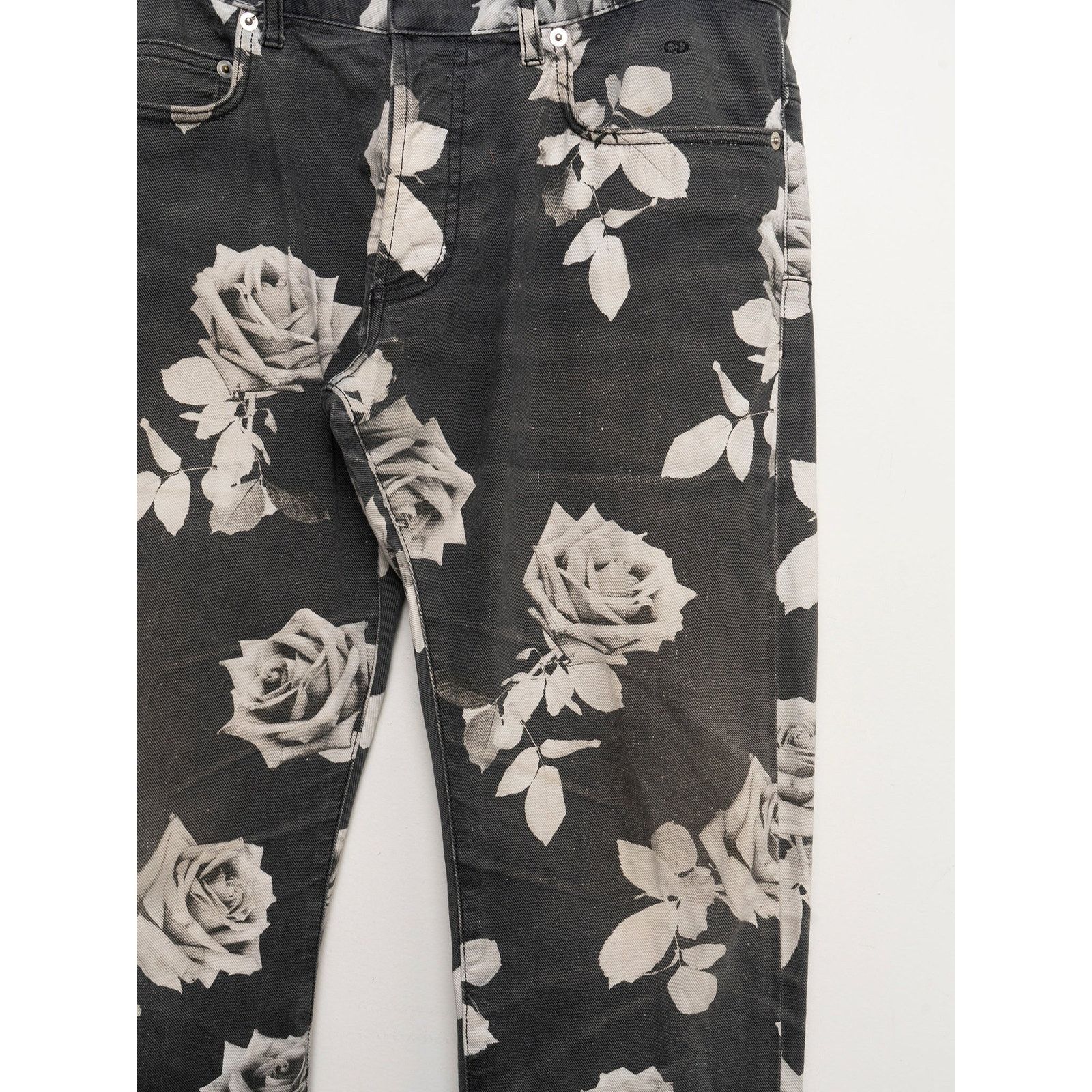 Dior Rose Jeans Size US 33 - 2 Thumbnail