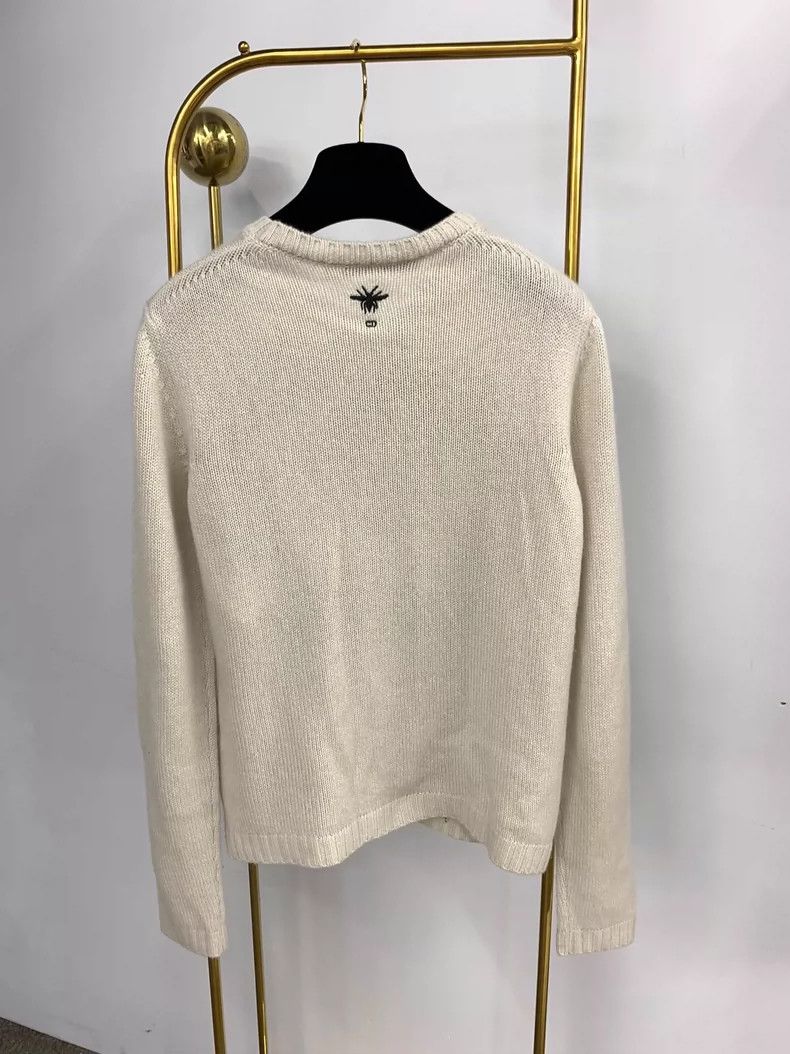 Dior Dior Embroidered cashmere sweater Size XS / US 0-2 / IT 36-38 - 3 Thumbnail
