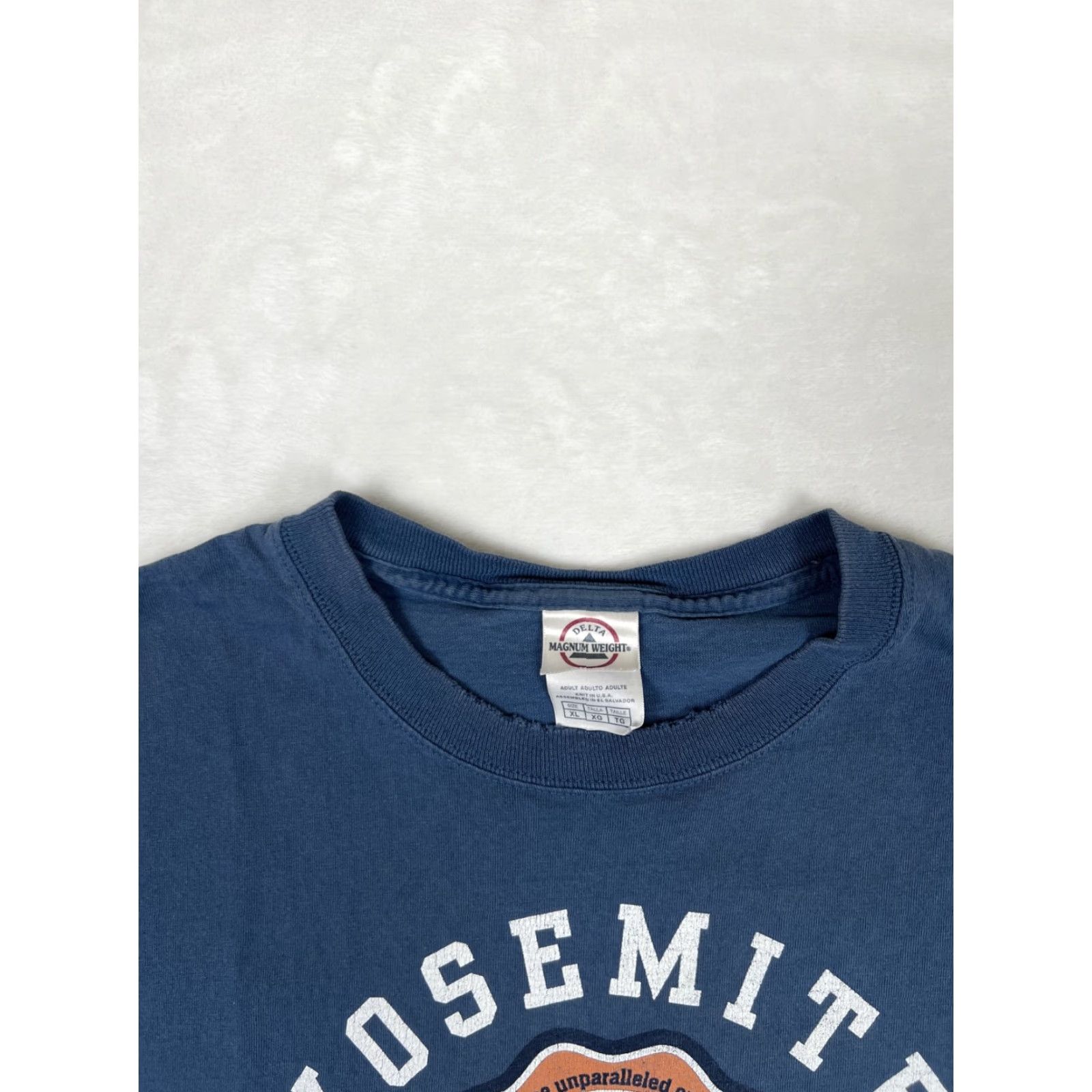 Delta VINTAGE Yosemite National Park T-Shirt Mens Blue XL Delta Short Sleeve Crew Neck Graphic Print Nature Outdoor Travel Souvenir 80s 90s Mens Size US XL / EU 56 / 4 - 3 Thumbnail
