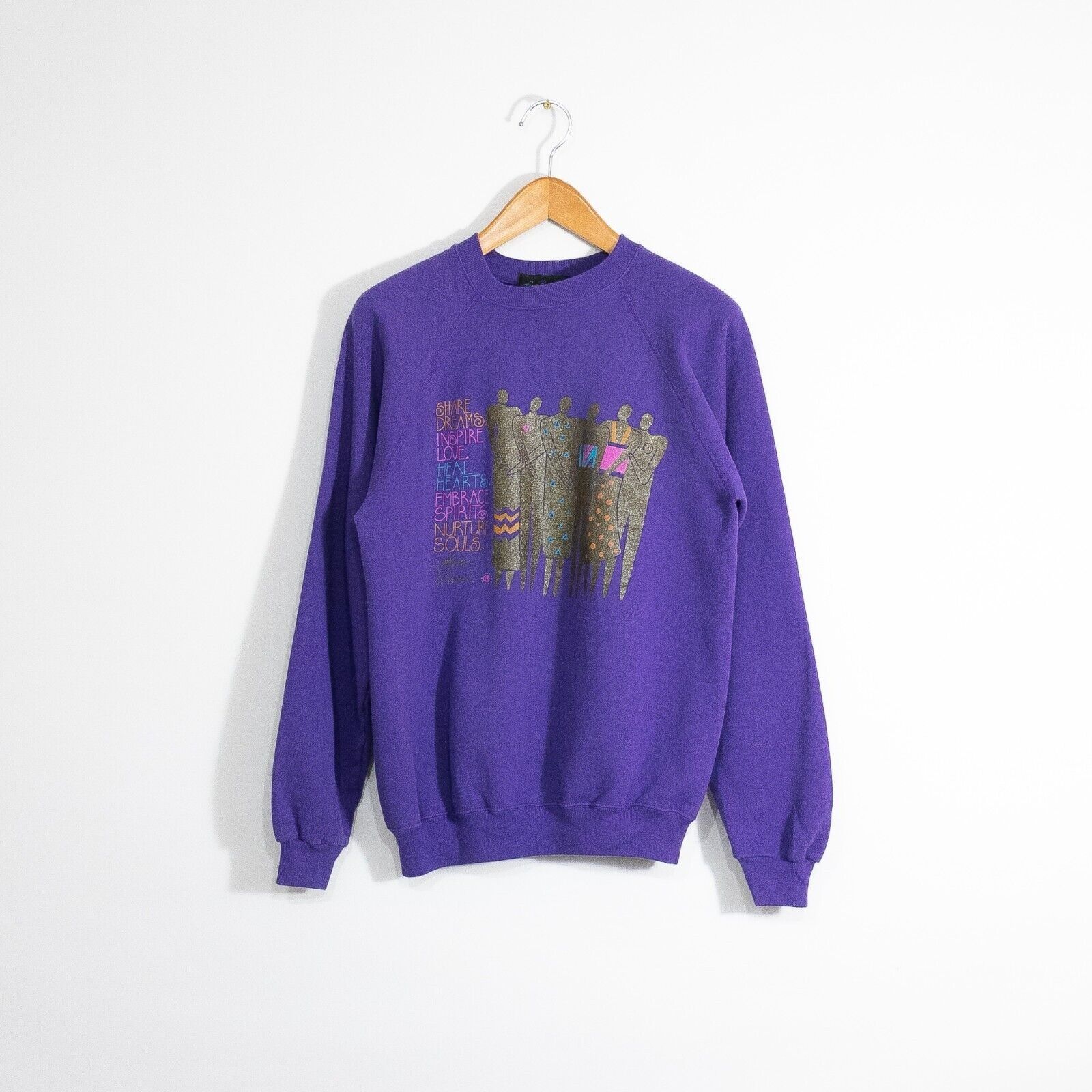 Vintage Vintage 80s Laurel Burch Sweatshirt XL - Raglan Crewneck Art Size US XL / EU 56 / 4 - 1 Thumbnail
