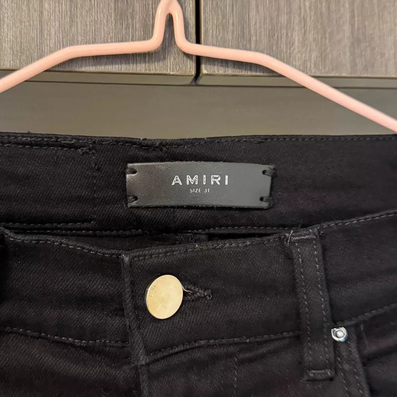 Amiri Amiri red paisley patchwork denim pants Size US 31 - 4 Thumbnail