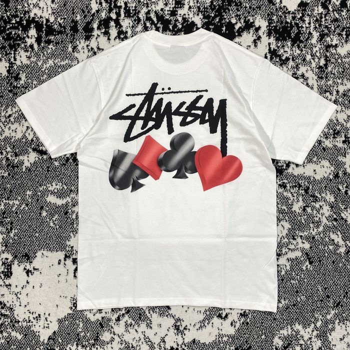 Stussy RARE STUSSY SUITS TEE IN WHITE | Grailed