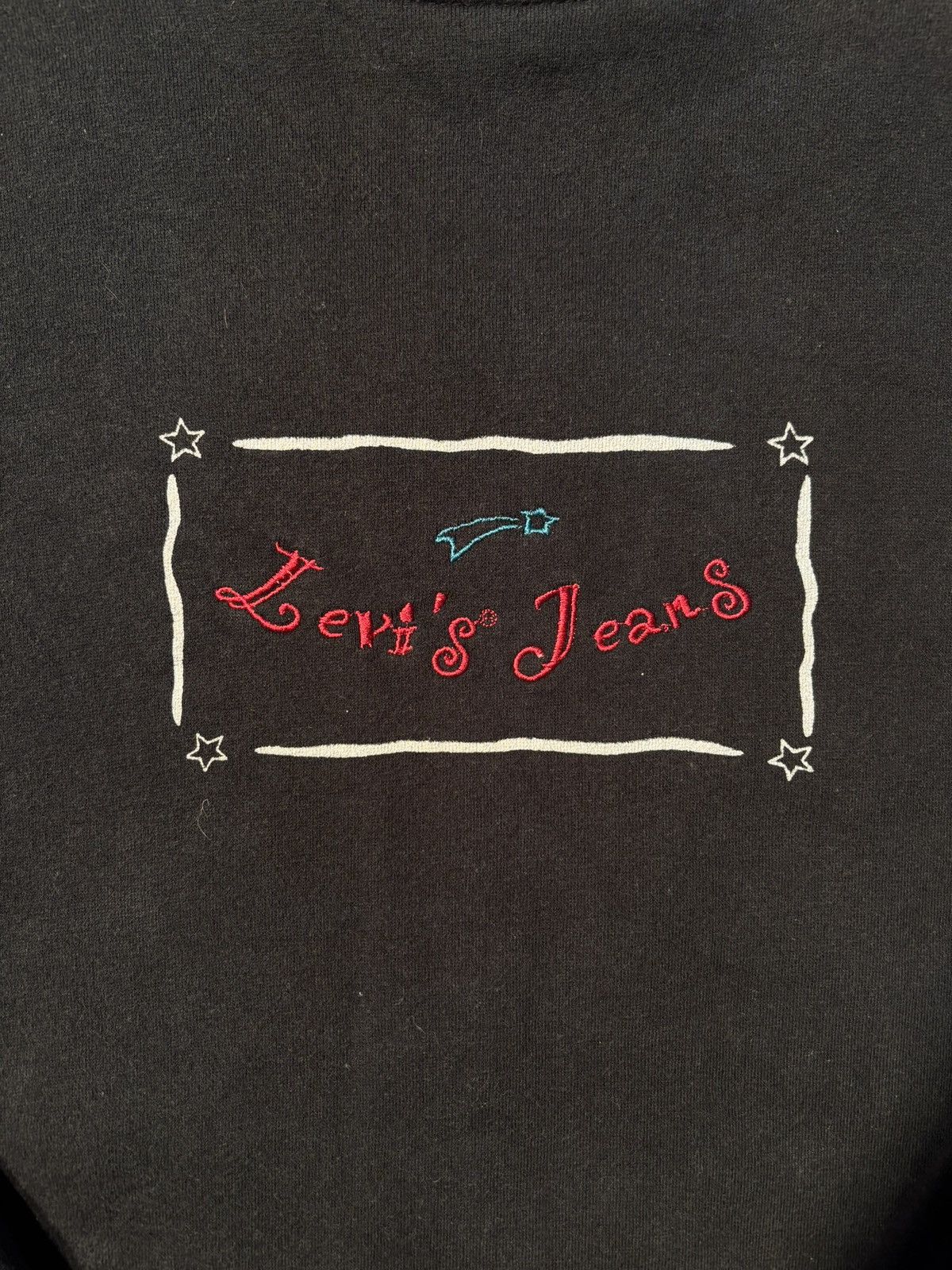 Levi's Vtg Levi’s Jeans Embroidered Logo 90’s Fleece Sweatshirt L Size US L / EU 52-54 / 3 - 2 Thumbnail