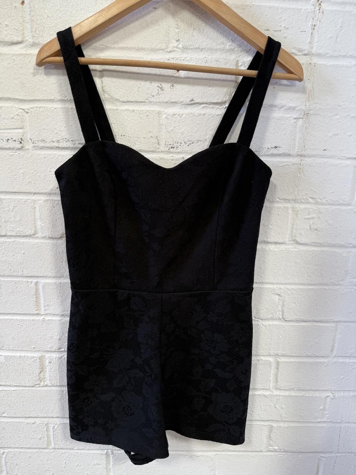 Designer Elegant Black Floral Jumpsuit Size XS / US 0-2 / IT 36-38 - 1 Thumbnail