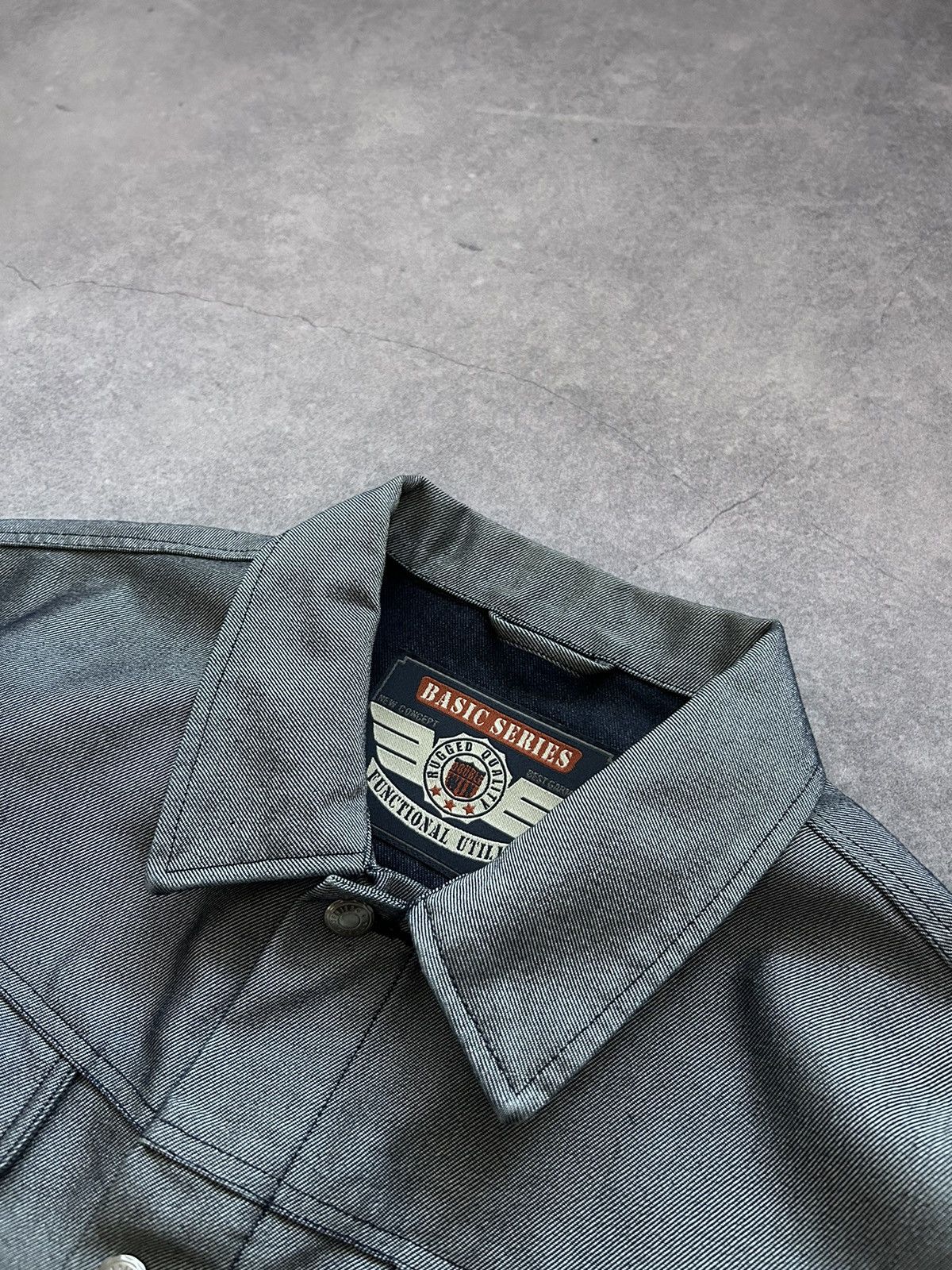 Angelo Litrico Vintage Angelo Litrico silver denim jacket mens y2k Size US L / EU 52-54 / 3 - 5 Thumbnail