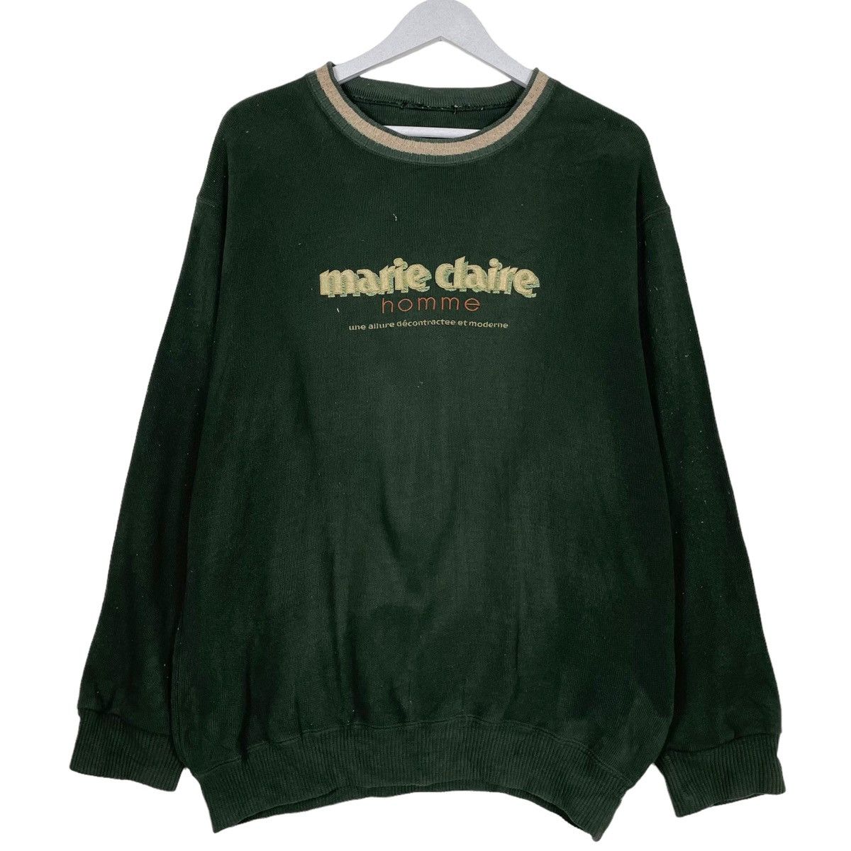 Designer × Japanese Brand × Vintage 🔥90s MARIE CLAIRE EMBROIDERY CREWNECK SWEATER Size US L / EU 52-54 / 3 - 1 Thumbnail