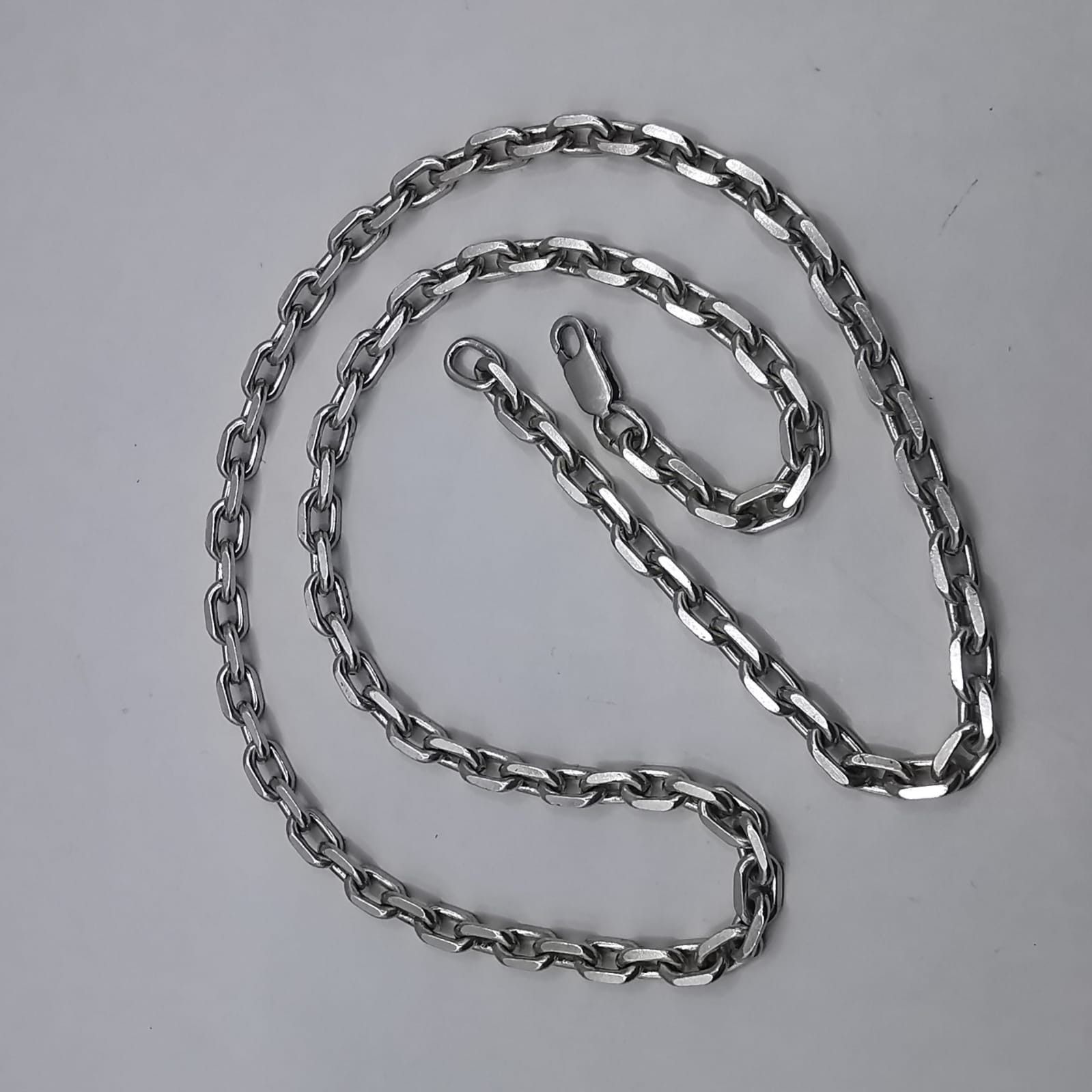 Sterling Silver Vintage Jewelry Chain, 925 Sterling Silver, Signed 28,17g Size ONE SIZE - 2 Thumbnail