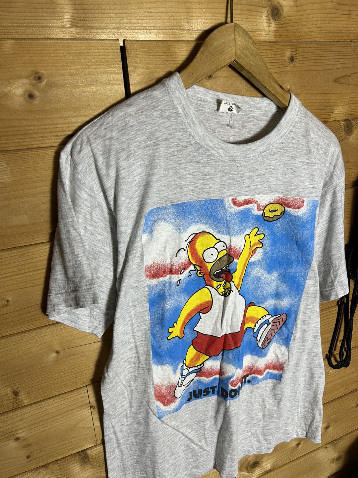 Vintage Vintage Homer just do it funny single stitch t shirt Size US L / EU 52-54 / 3 - 2 Thumbnail
