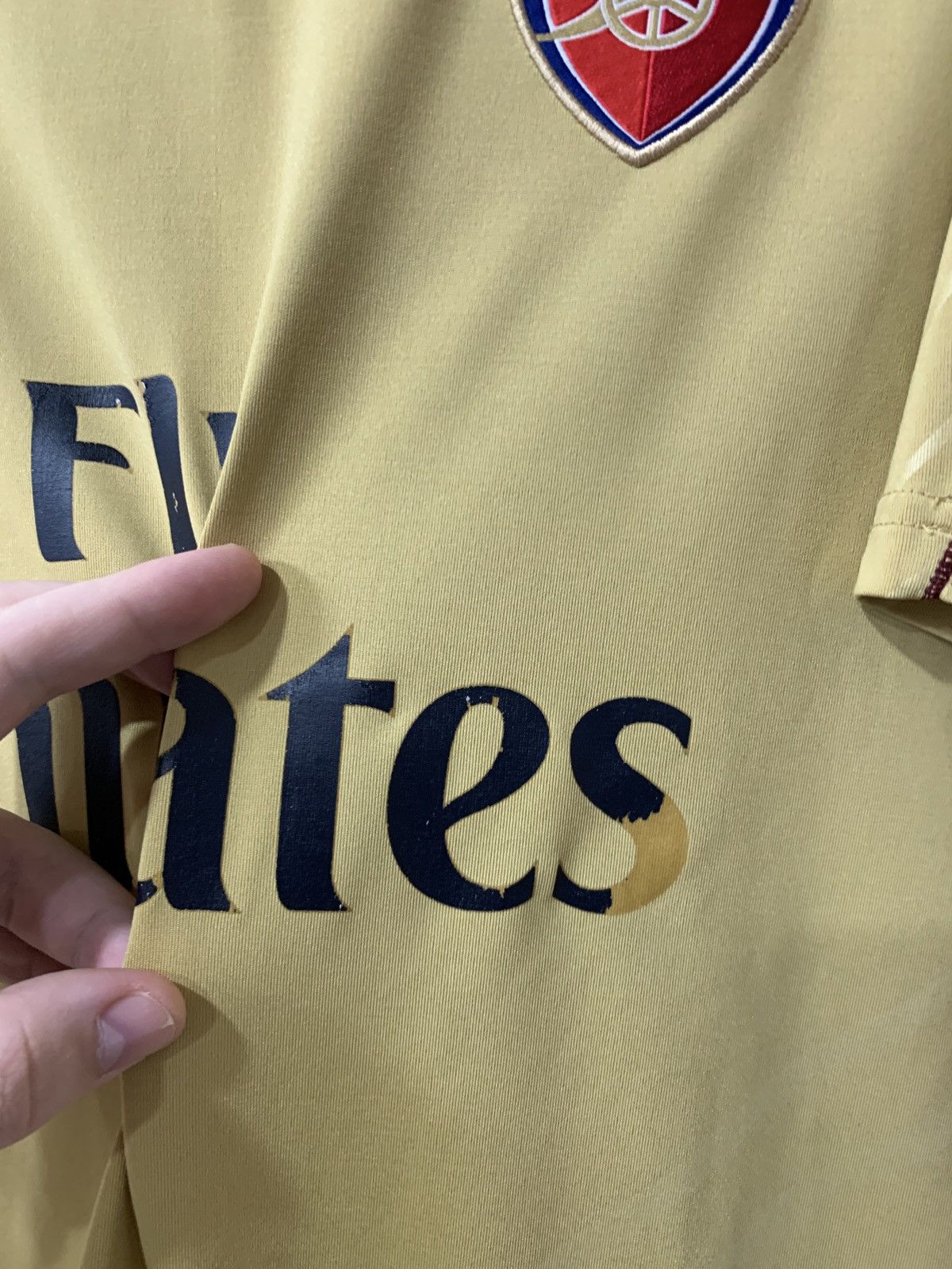 Nike Arsenal London Football Shirt Nike Soccer Jersey Gold Jersey Size US M / EU 48-50 / 2 - 7 Thumbnail