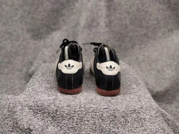 Adidas Vintage Adidas Originals Rekord Black Leather Sneaker Y2K Size US 6 / EU 39 - 12 Thumbnail